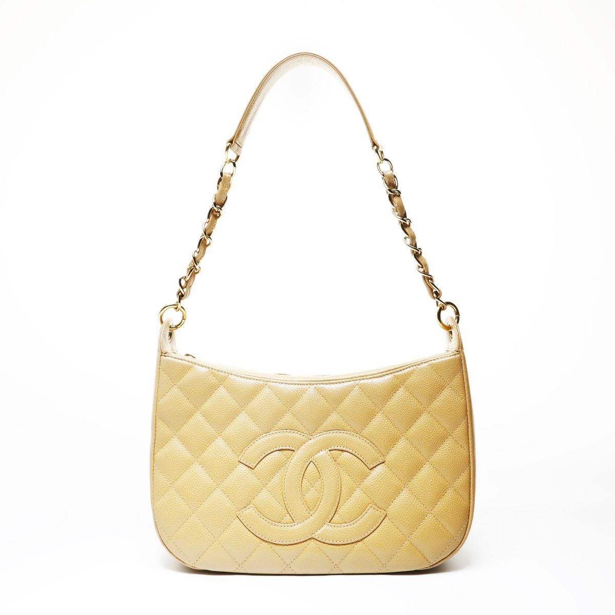 CHANEL シャネル ショルダーバッグ マトラッセ キャビアスキン【中古