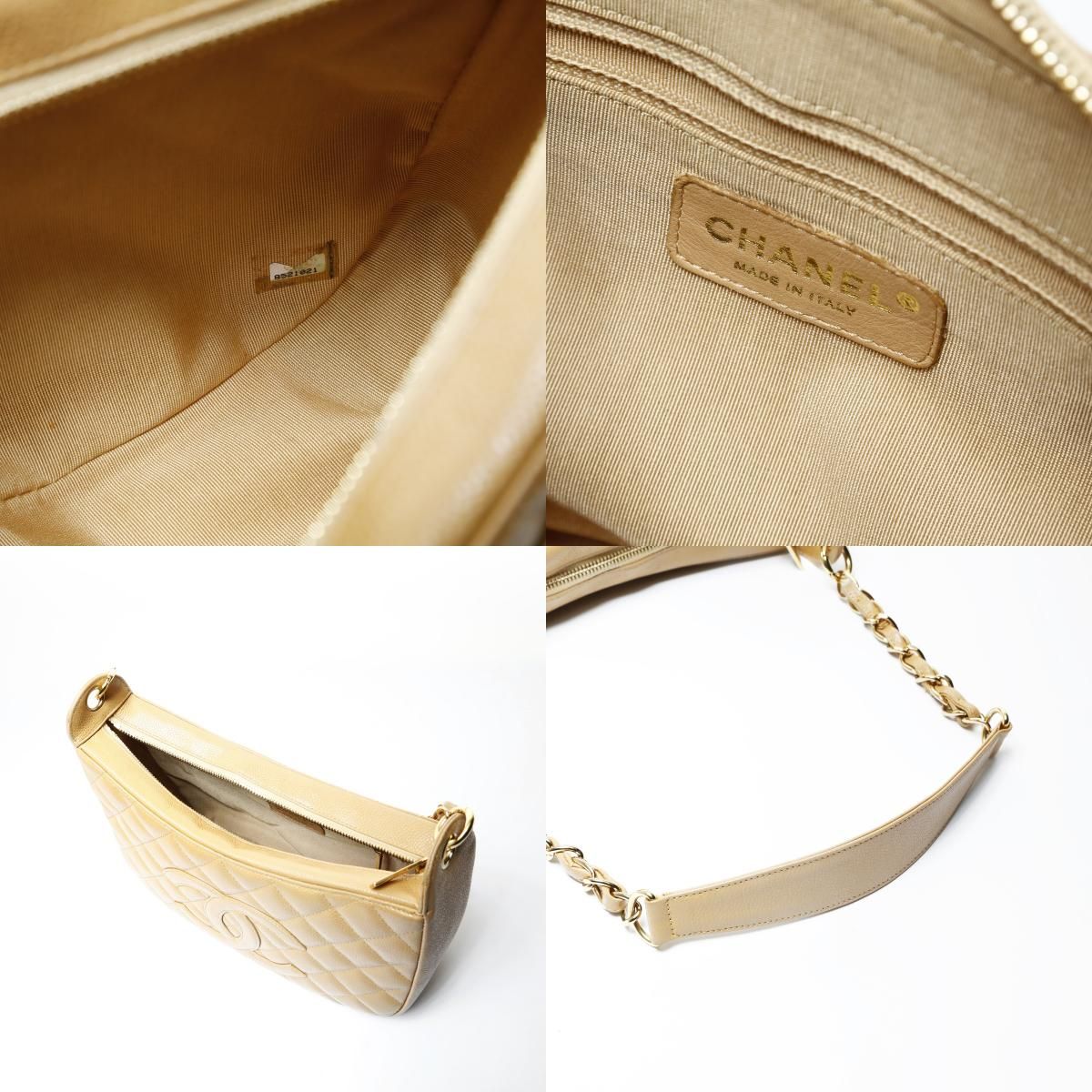CHANEL シャネル ショルダーバッグ マトラッセ キャビアスキン【中古