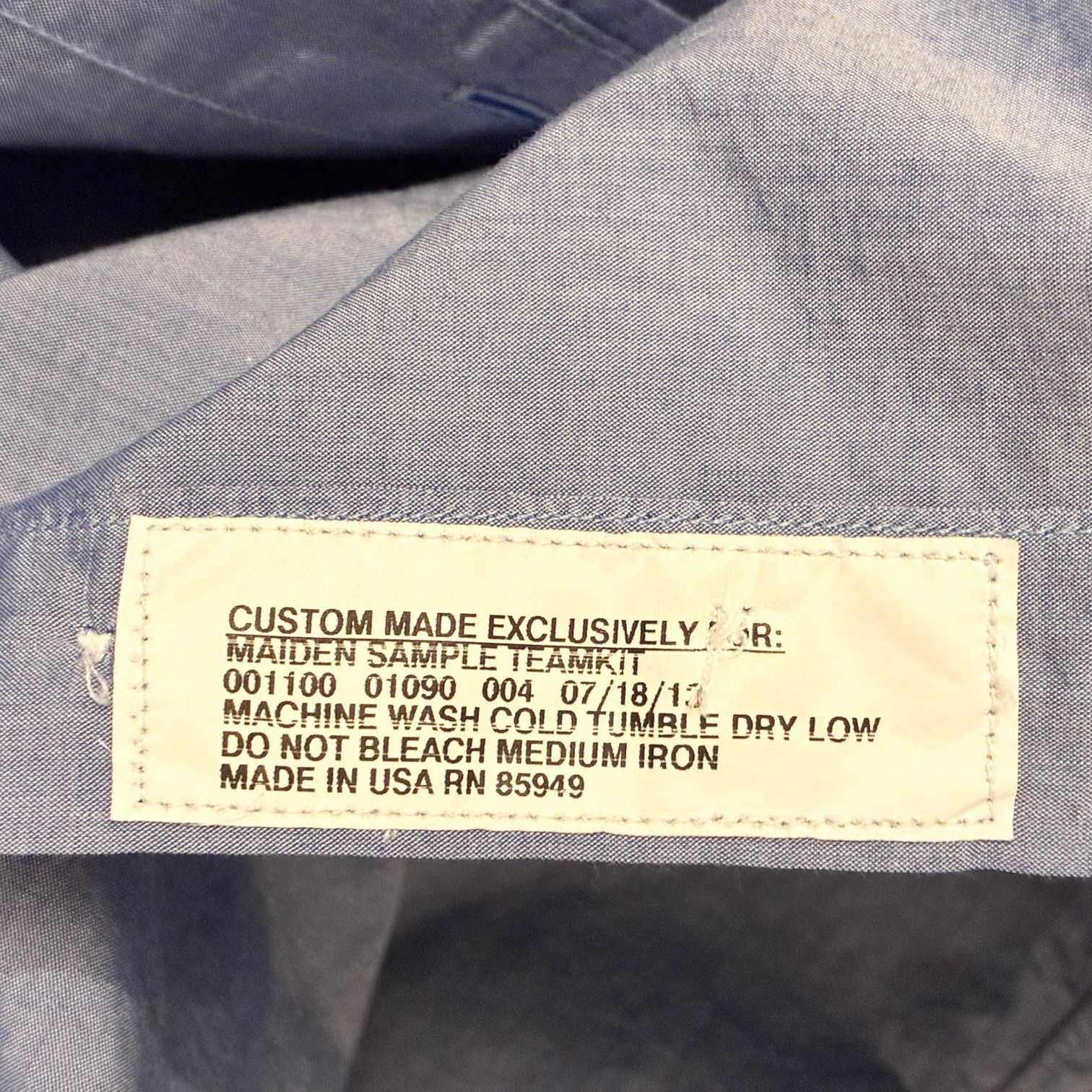 MADE IN USA製 INDIVIDUALIZED SHIRTS 長袖シャンブレーシャツ