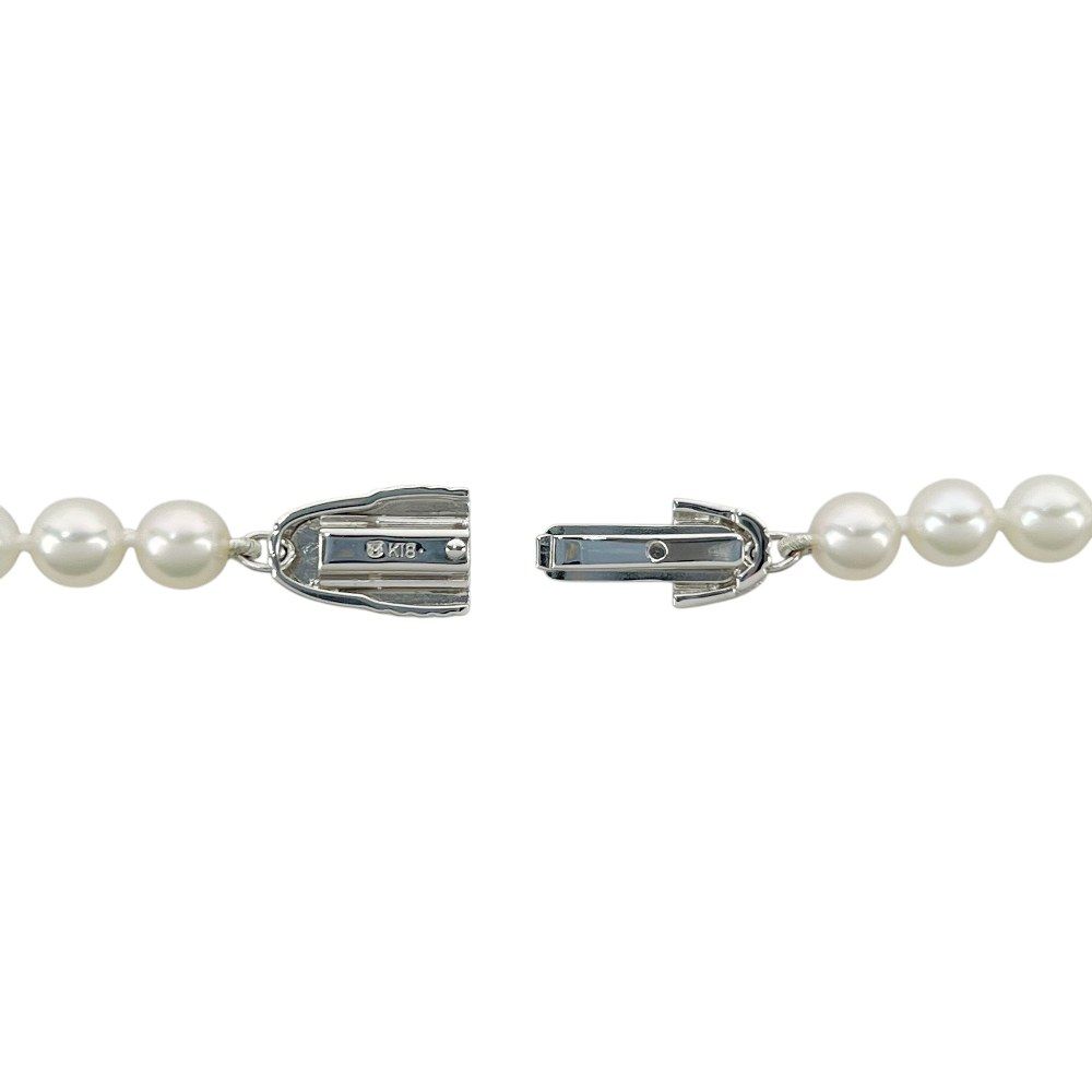 ミキモト □新同□85cm□ パール ネックレス アクセサリー 真珠 K18