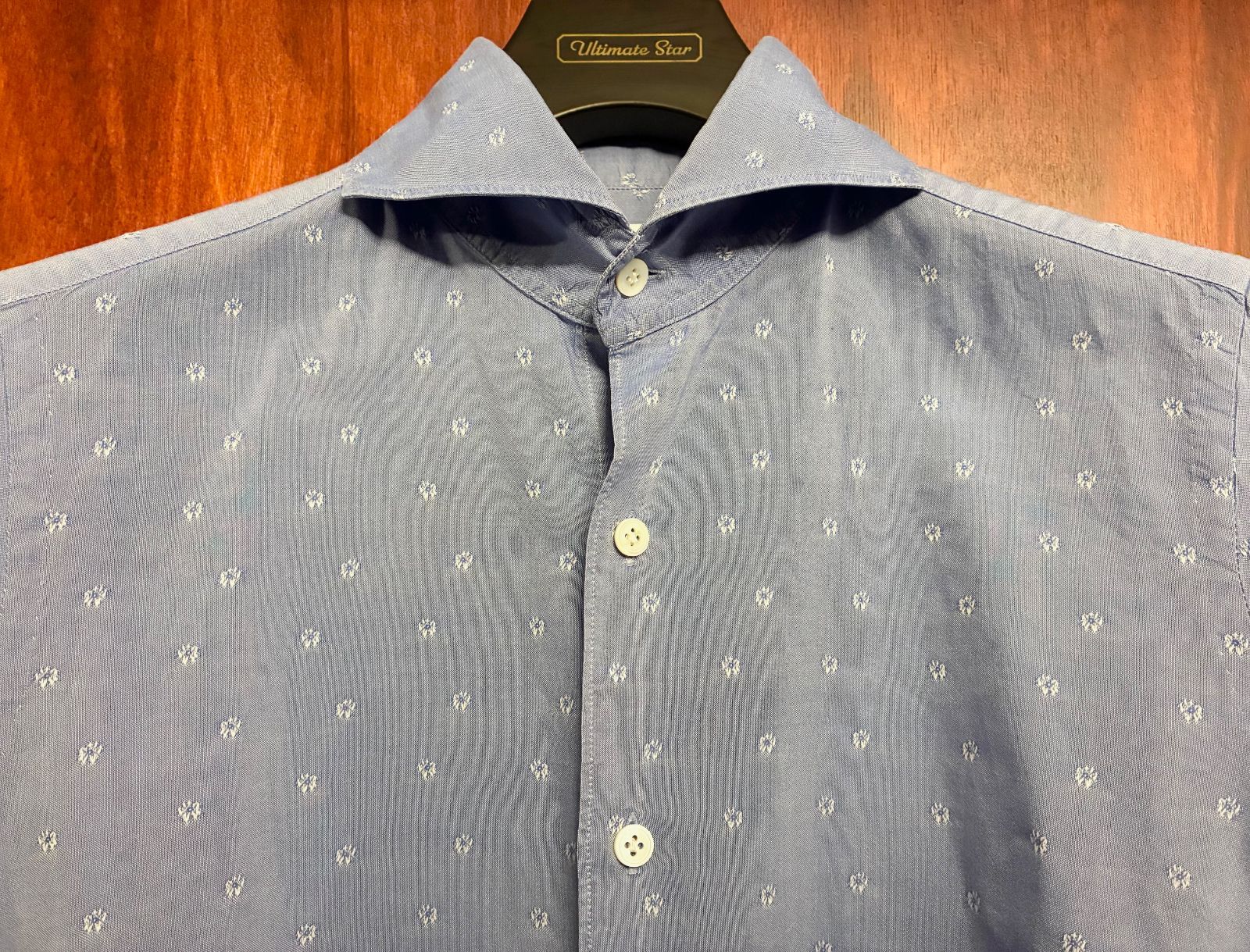 BARNEYS NEWYORK 取り扱い】 MADE IN ITALY製 Finamore 小紋柄 長袖