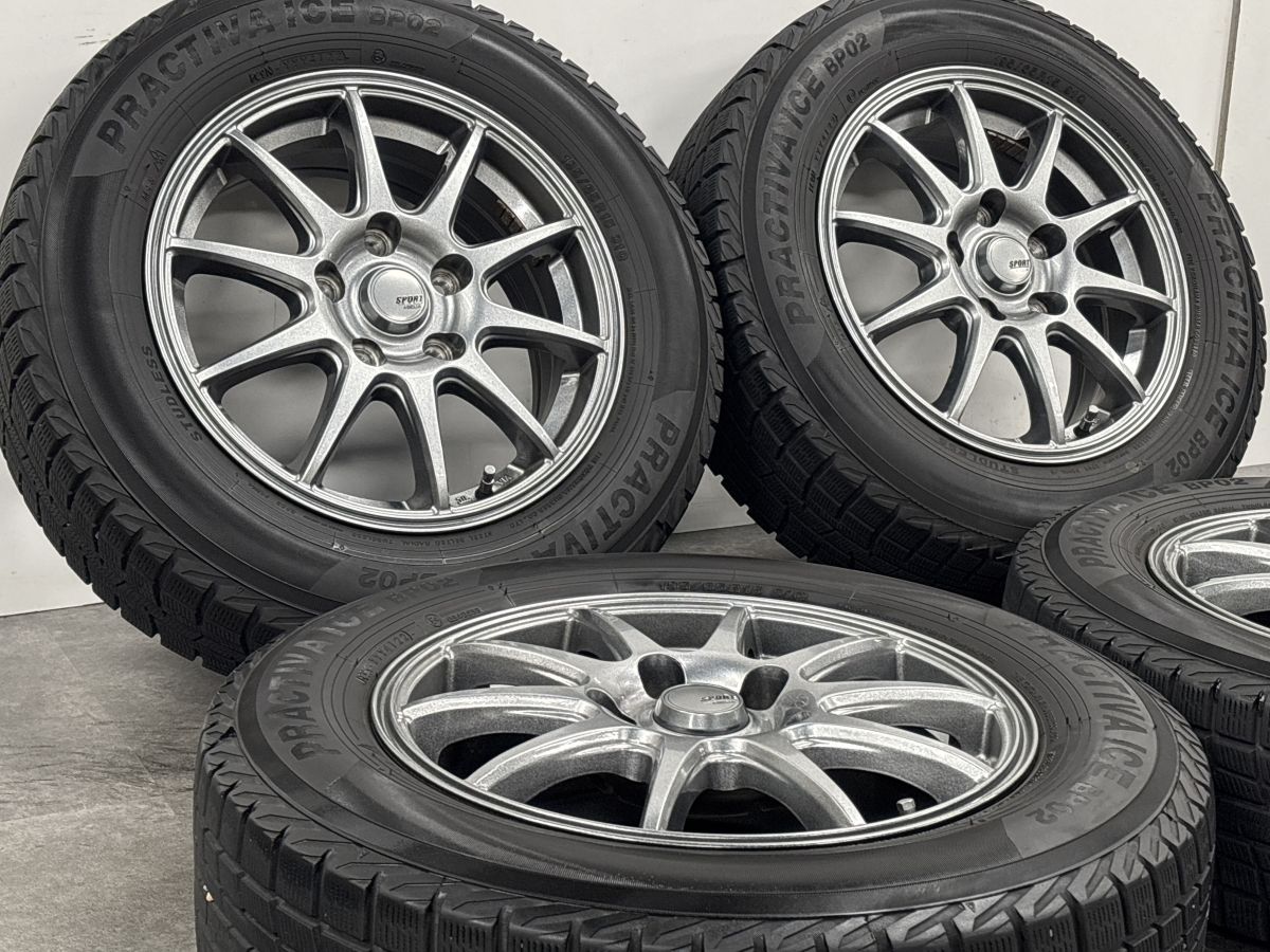 美品】SPORT ABELIA 15in 6J +45 PCD114.3 プラクティバ アイス BP02