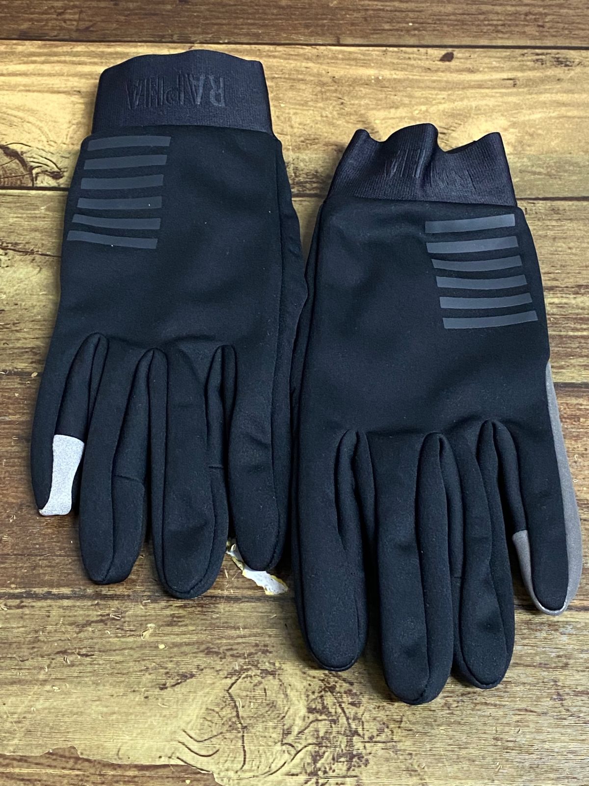 KD334 ラファ Rapha PRO TEAM WINTER GLOVES 長指 グローブ 黒 S 裏