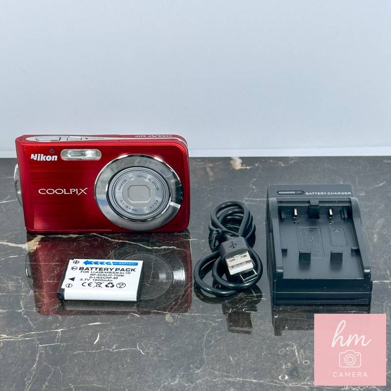 Nikon COOLPIX S210 レッド 800万画素 光学3倍ズーム ニッコールレンズ