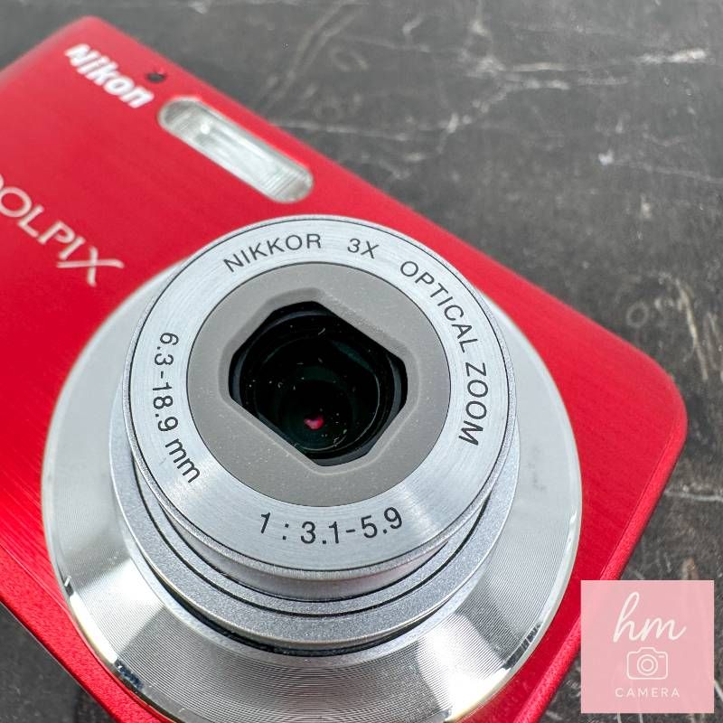 Nikon COOLPIX S210 レッド 800万画素 光学3倍ズーム ニッコールレンズ