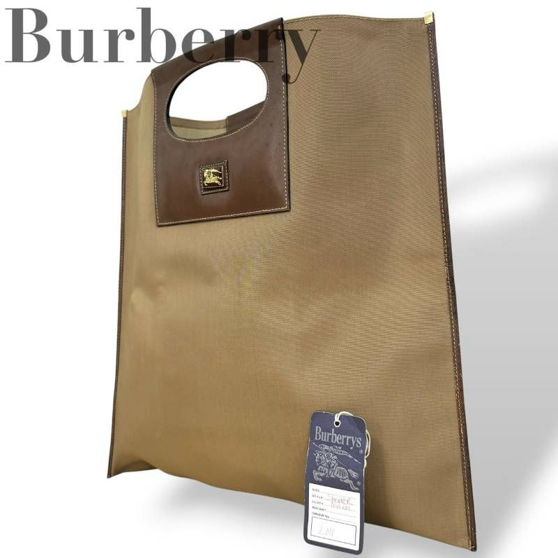 希少☆Burberry バーバリー☆トートバッグ ハンドバッグ タグ付き A4