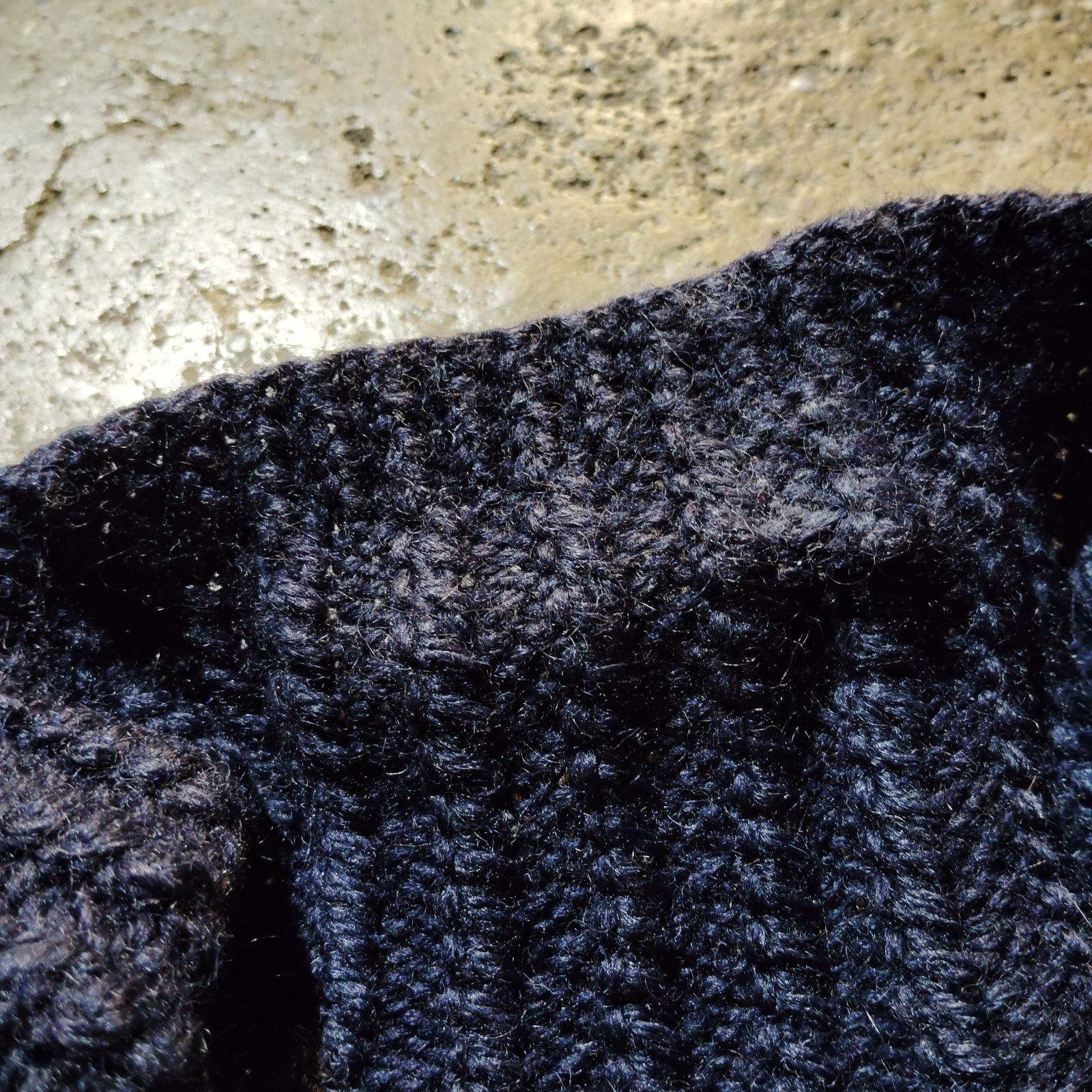 Inverallan 3A LUMBER CARDIGAN NAVY インバーアラン 茶タグ ランバー