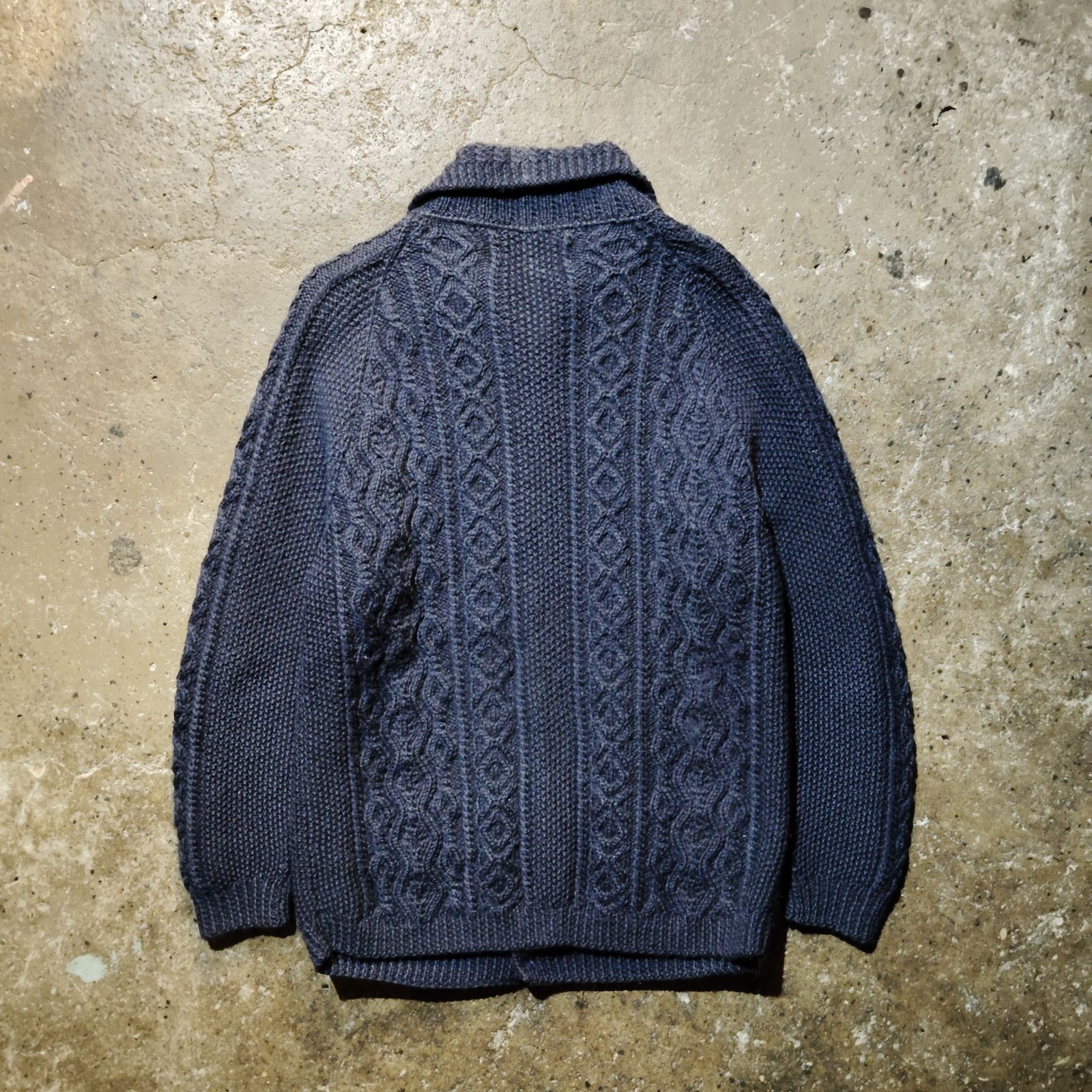 Inverallan 3A LUMBER CARDIGAN NAVY インバーアラン 茶タグ ランバー