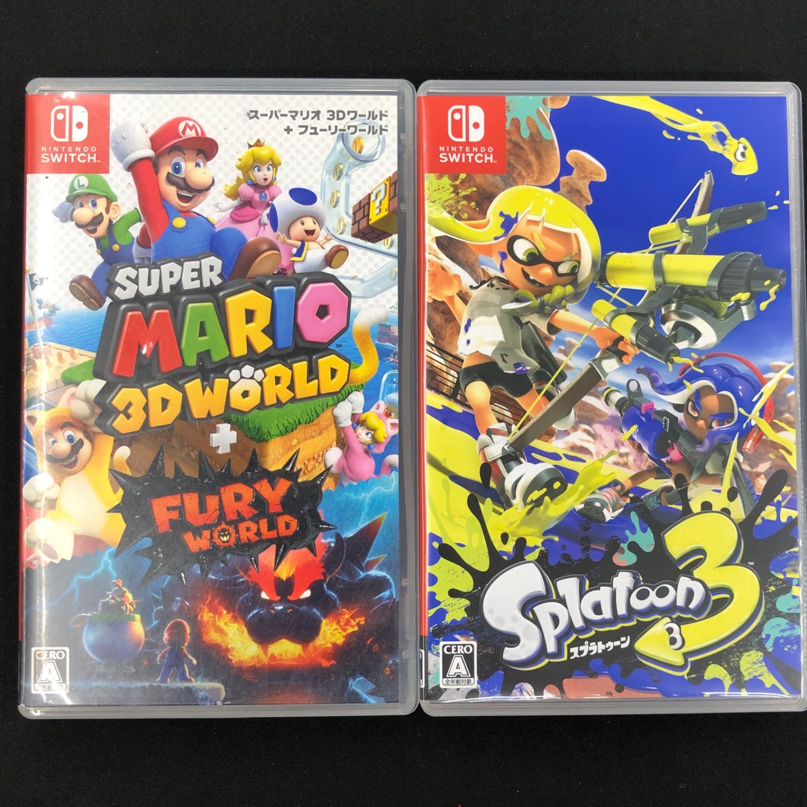 中古 Switch スーパーマリオ3Dワールド スプラトゥーン3 セット - メルカリ