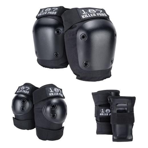 S-M【187 KILLER PADS】ADULT SIX PACK Black