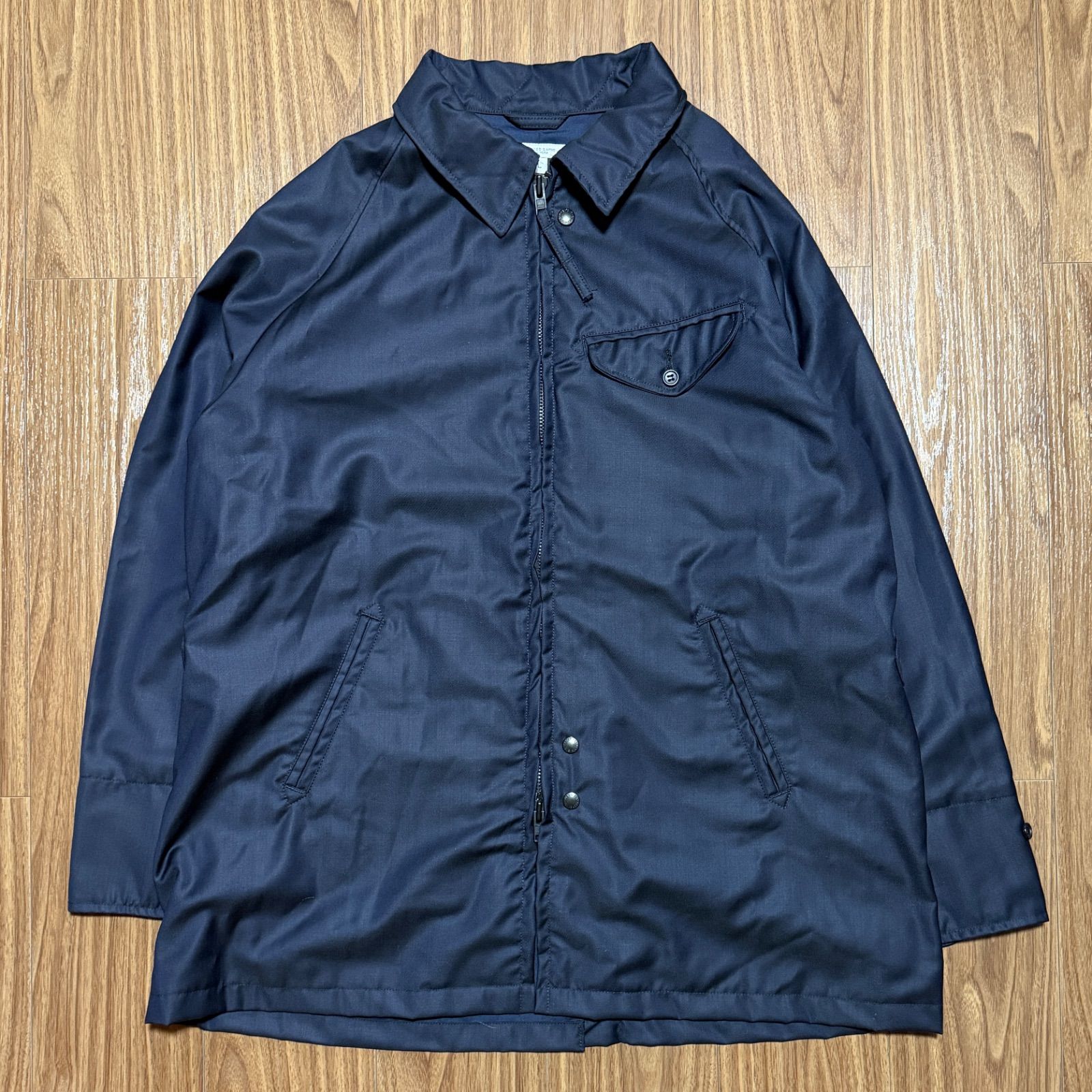 ENGINEERED GARMENTS Charcoal TOKYO別注 CAR COAT Iridescent PC Twill ネイビー