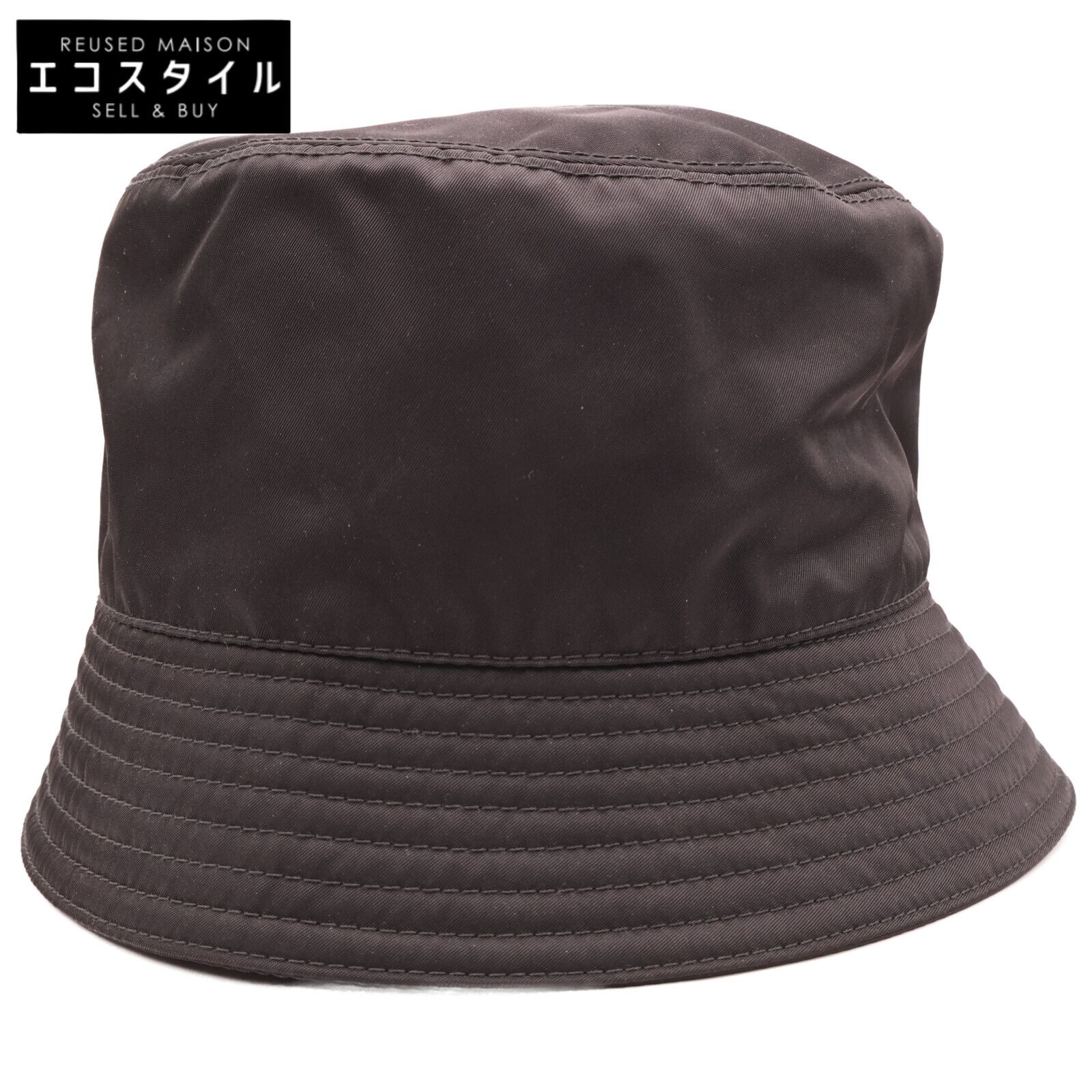 PRADA プラダ 【即決/国内正規】1HC137 2DMI Re-Nylon リナイロン トライアングルロゴ バケットハット M