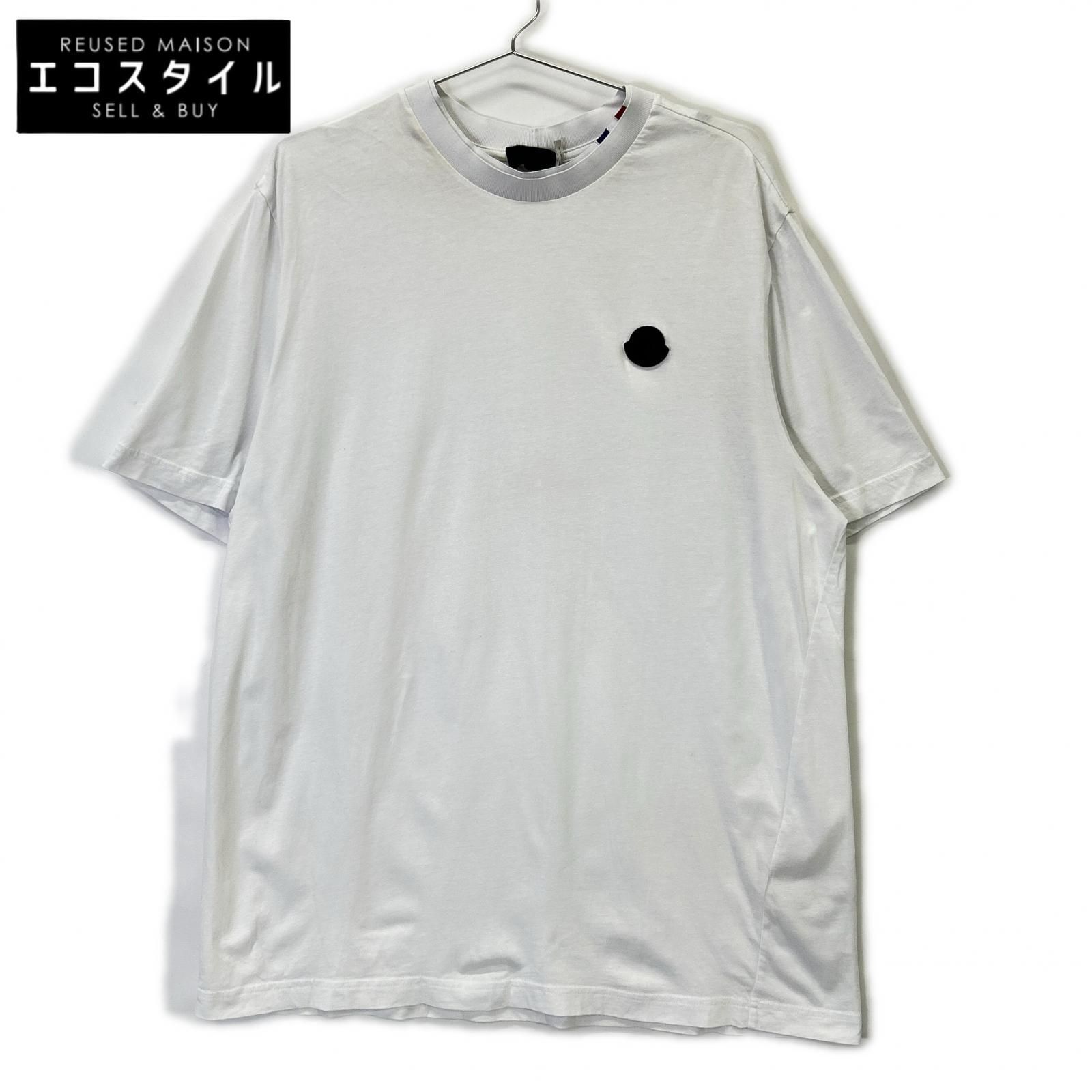 MONCLER モンクレール 22年製 ﾎﾜｲﾄ ﾛｺﾞﾜｯﾍﾟﾝ Tｼｬﾂ XL-激安公式通販サイト