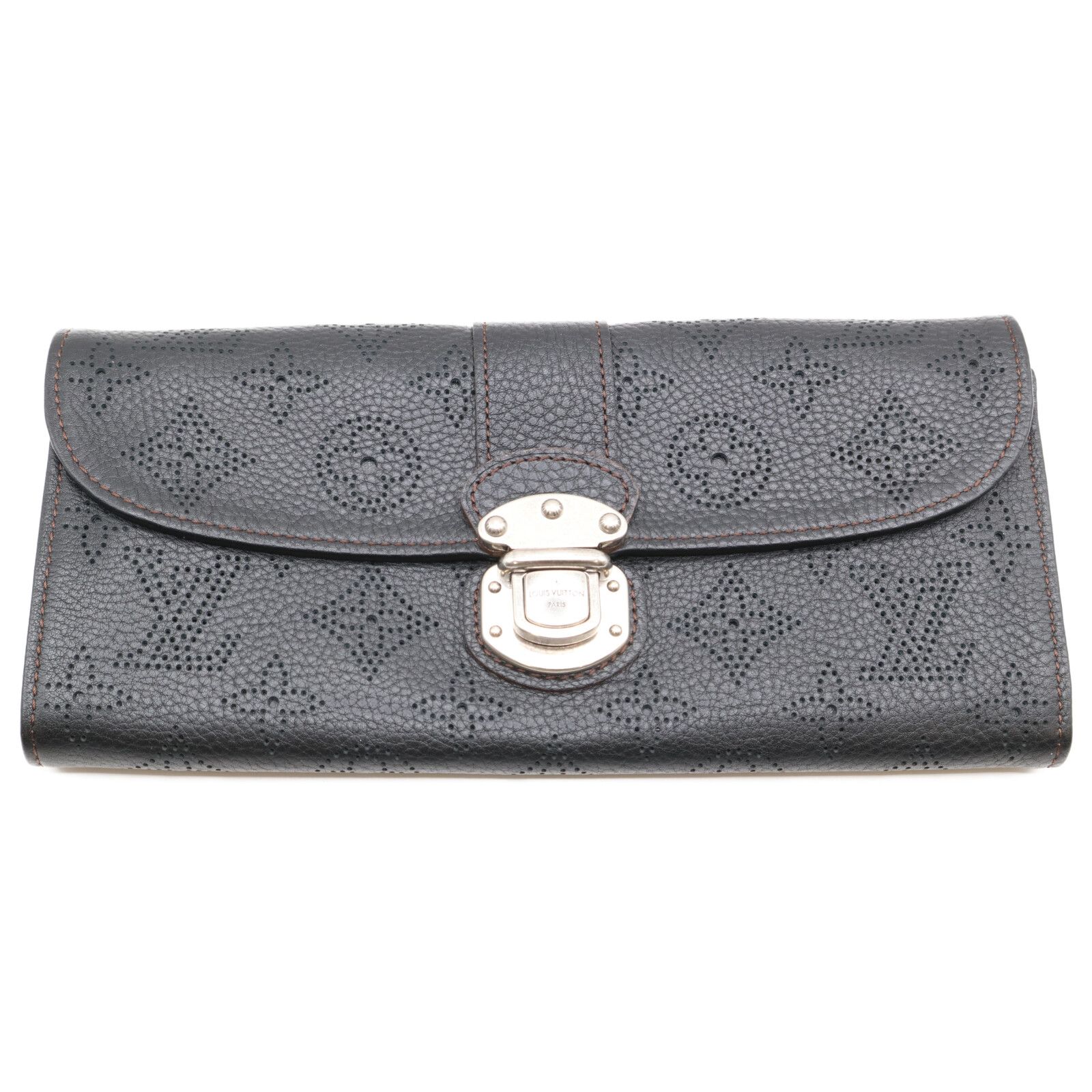 ルイヴィトン マヒナ ポルトフォイユ イリス 長財布 ブラック M58163 黒 LOUIS VUITTON（ルイ・ヴィトン） ルイ ヴィトン マヒナ