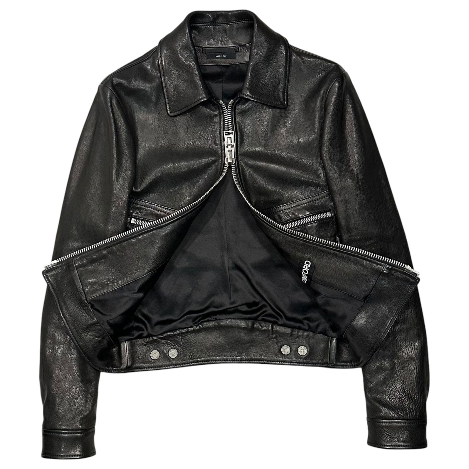 TOM FORD(トムフォード) Zip-Up Leather Jacket ジップアップ レザー