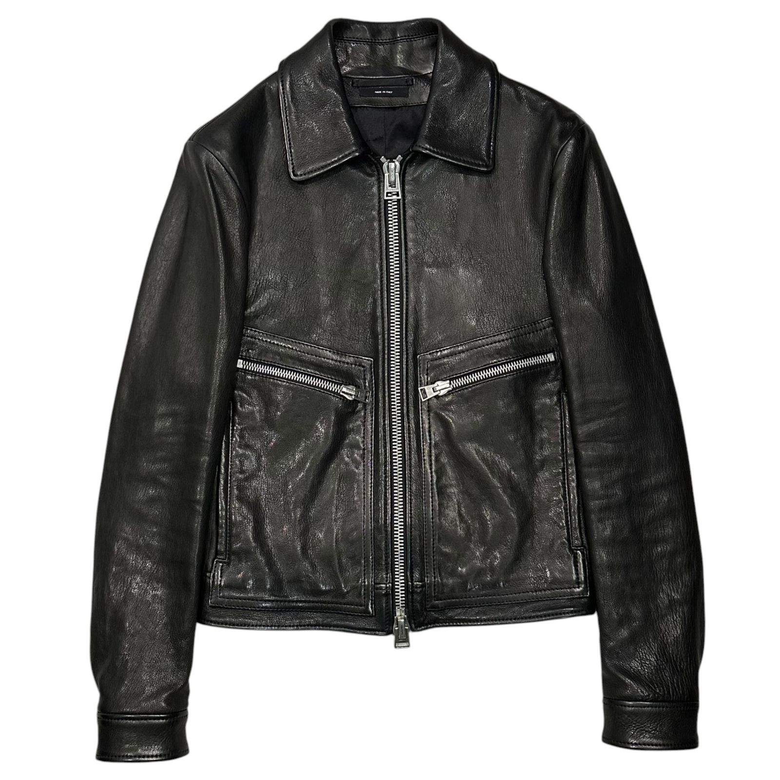 TOM FORD(トムフォード) Zip-Up Leather Jacket ジップアップ レザー