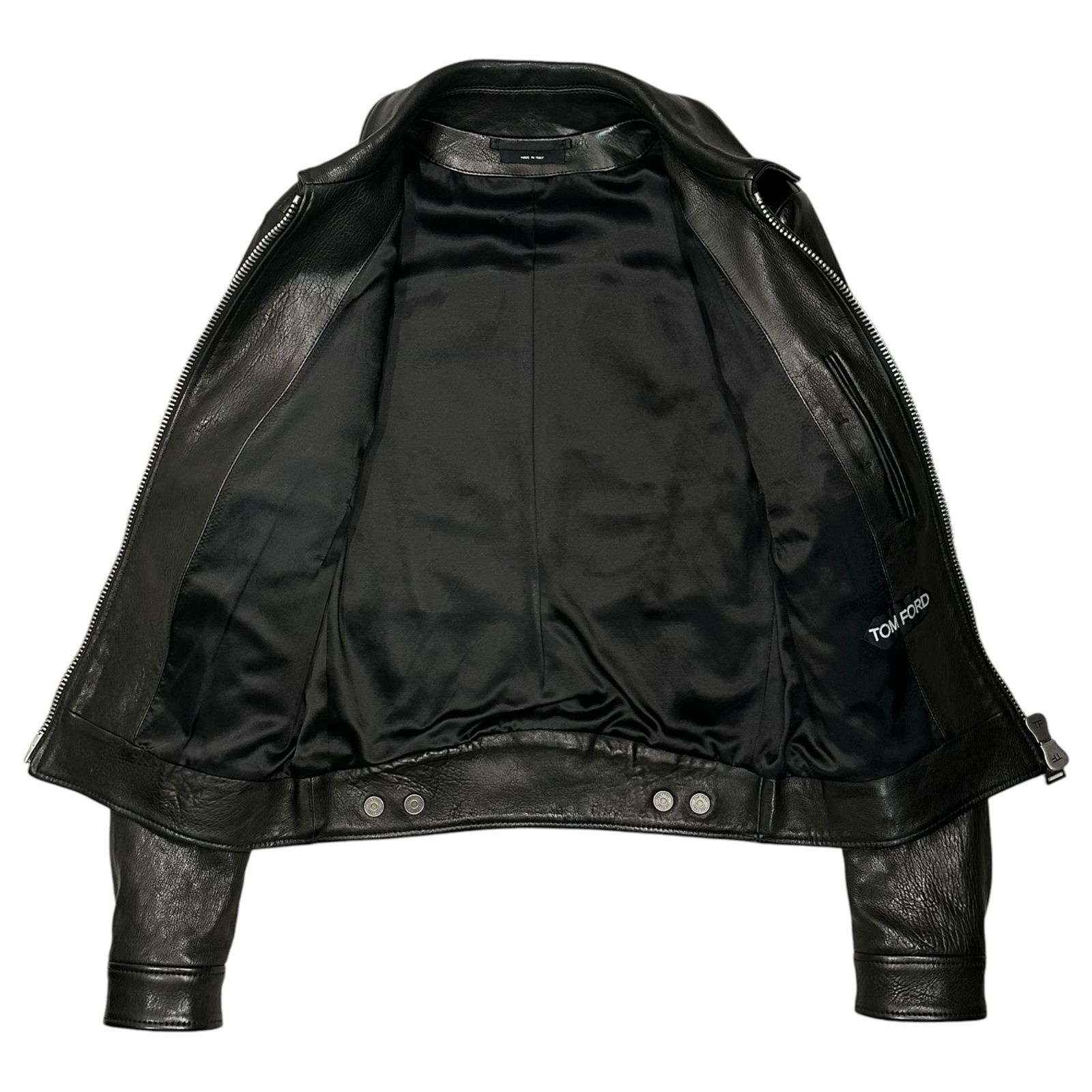 TOM FORD(トムフォード) Zip-Up Leather Jacket ジップアップ レザー