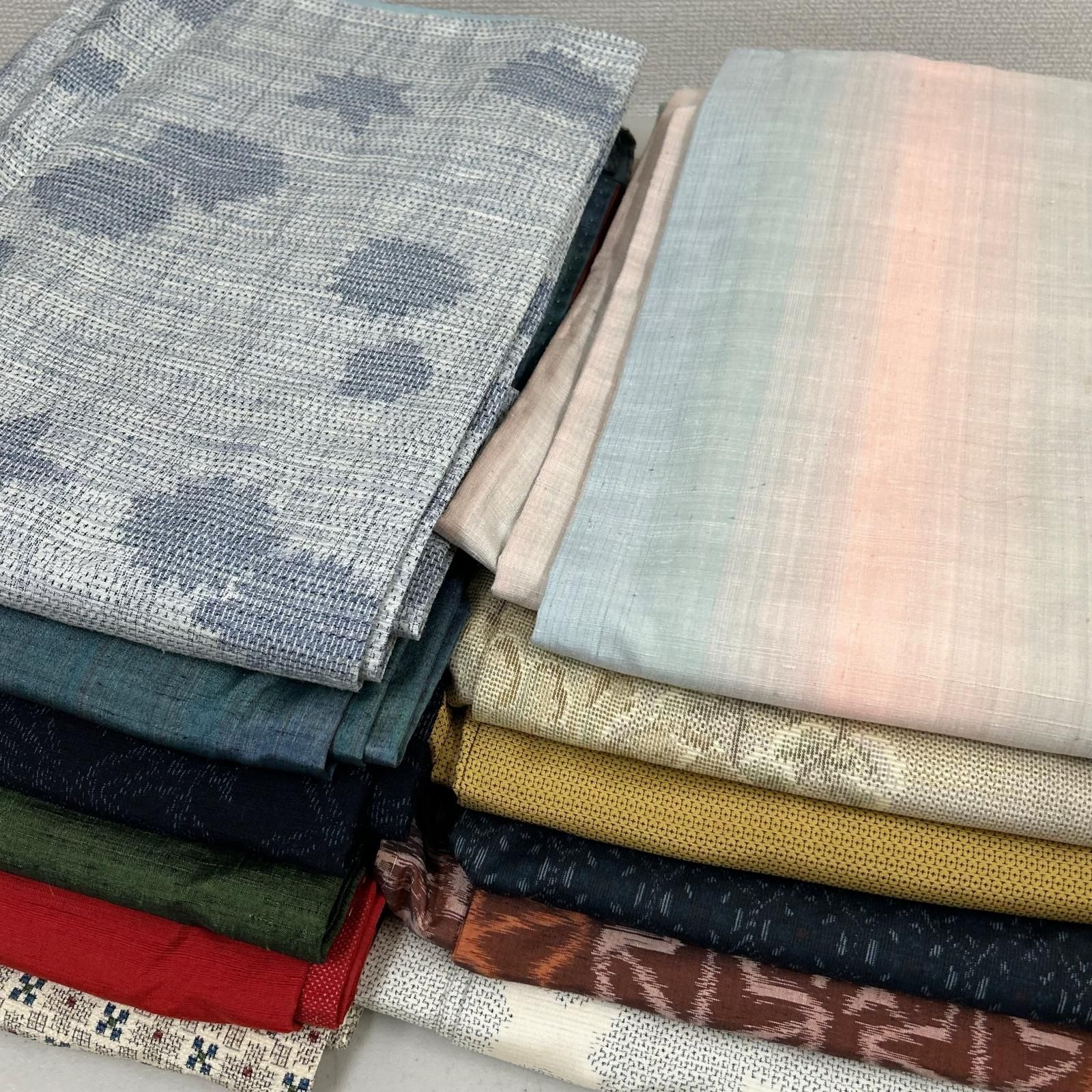 紬 着物 正絹 12着 まとめ売り リメイク材料 Y-184 - メルカリ