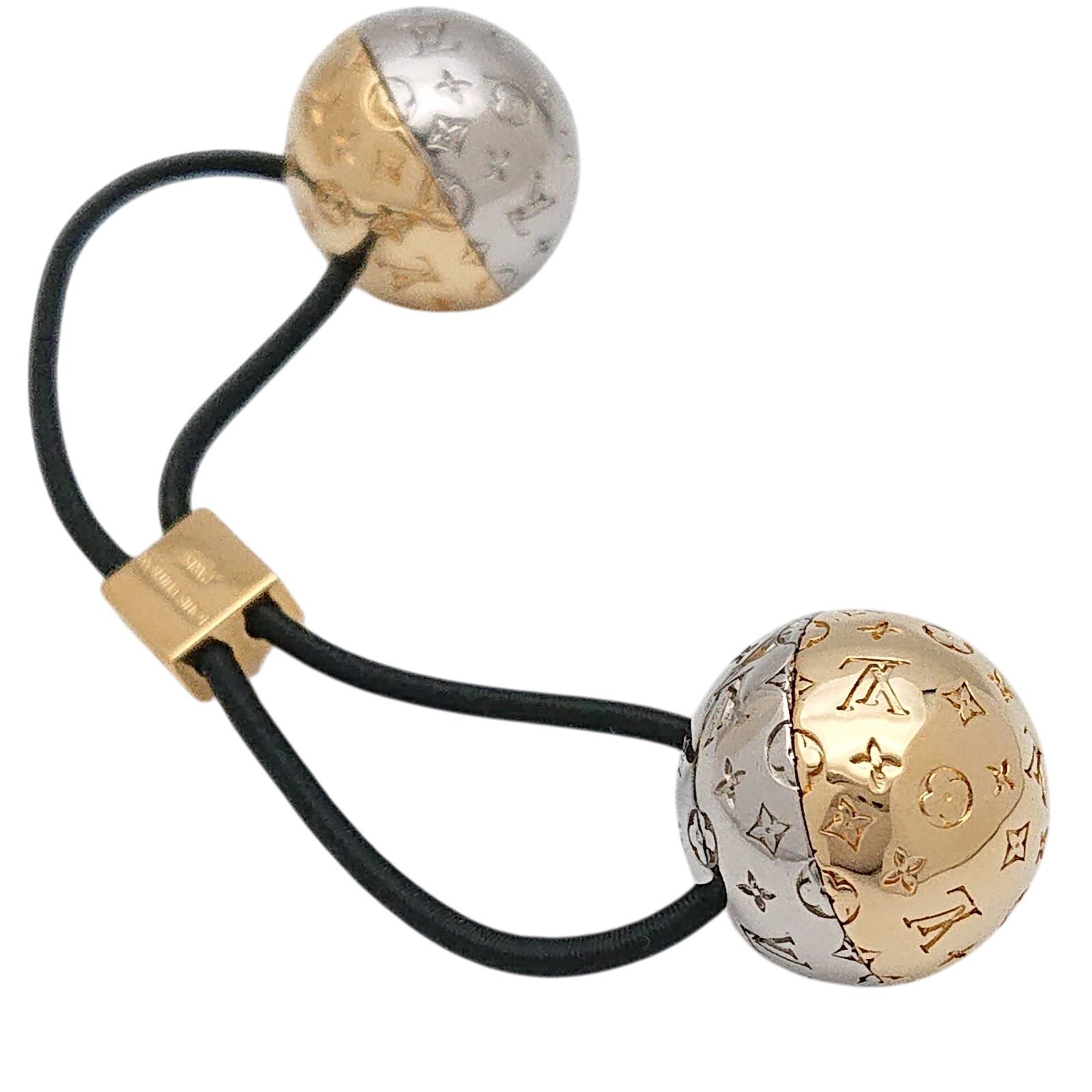 新品　未使用　ルイヴィトン　プラネット　ナノグラム　ヘアゴム LOUIS VUITTON ルイヴィトン M80266 ナノグラム シュシュ プラネットLV