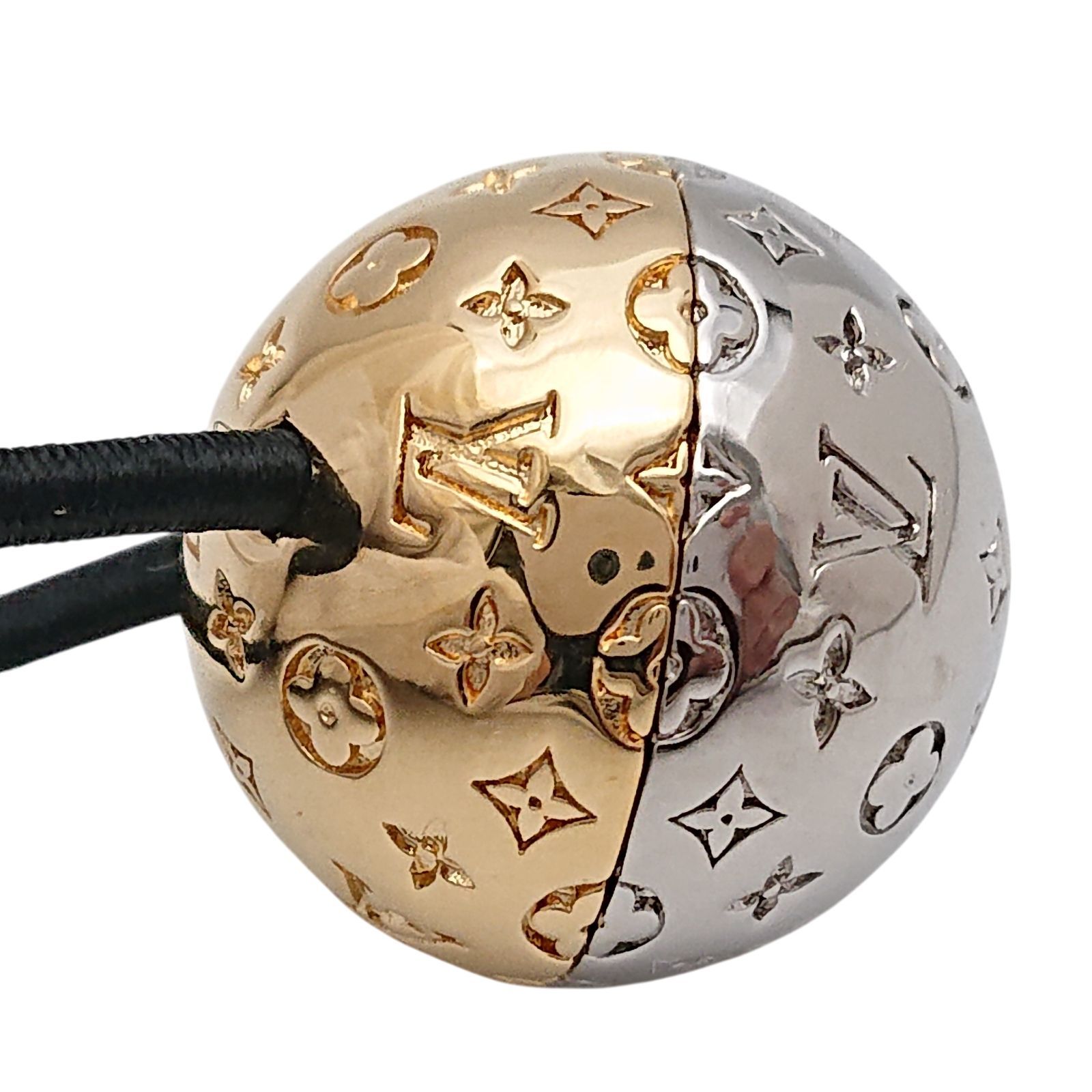 新品　未使用　ルイヴィトン　プラネット　ナノグラム　ヘアゴム LOUIS VUITTON ルイヴィトン M80266 ナノグラム シュシュ プラネットLV