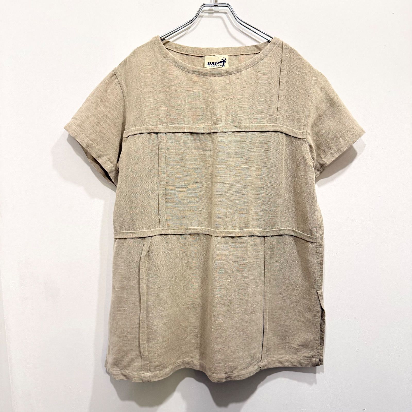 HAI Sporting Gear イッセイミヤケ 半袖Tシャツ プルオーバー ベージュ 