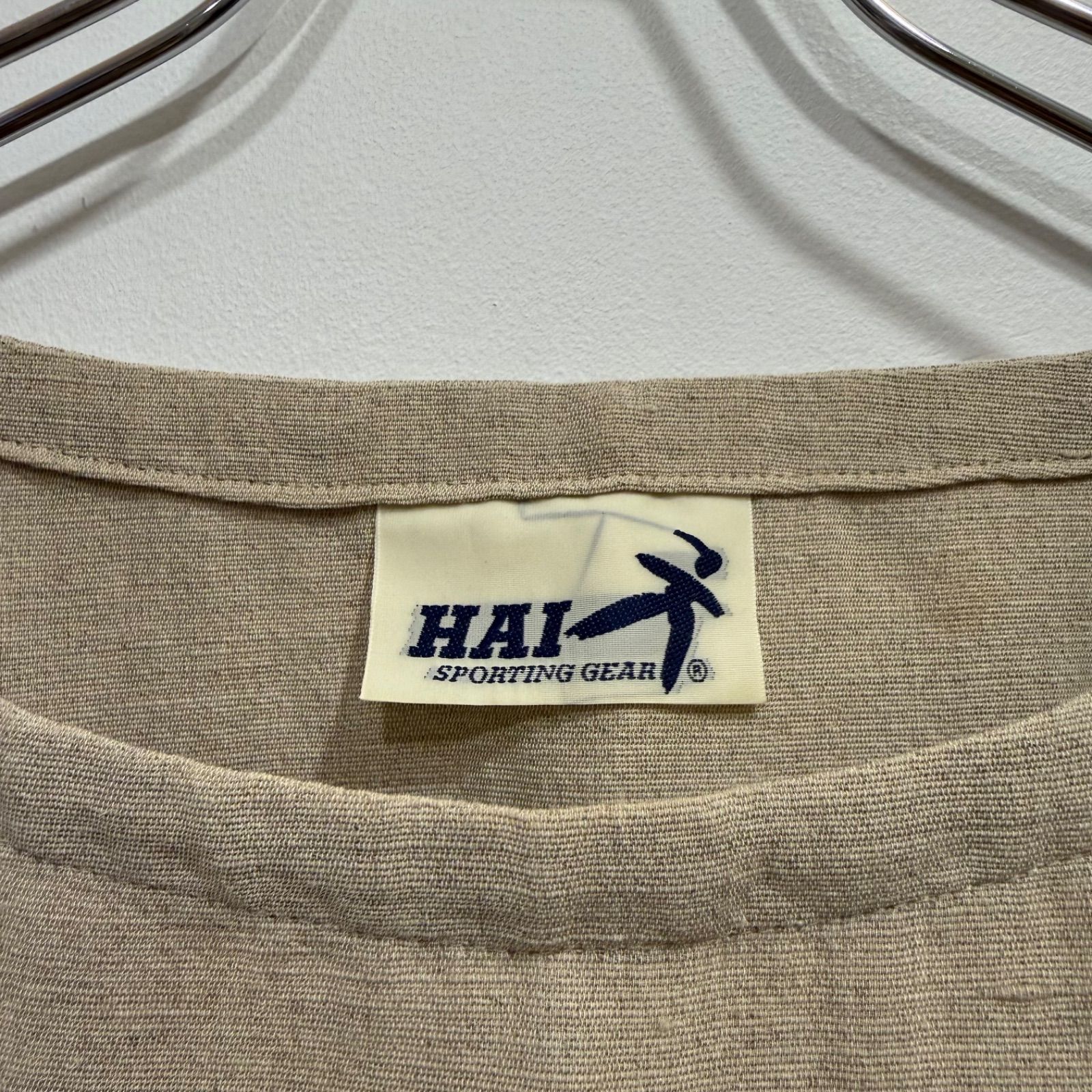 HAI Sporting Gear イッセイミヤケ 半袖Tシャツ プルオーバー ベージュ 