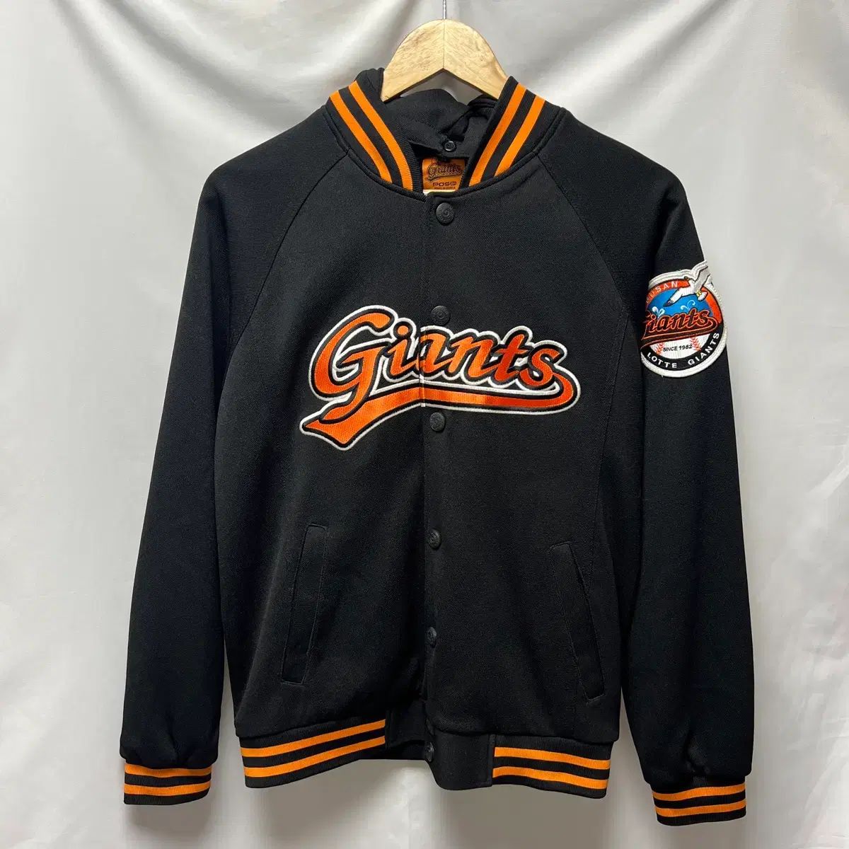 正規品/95 ロッテ・ジャイアンツ 秋冬スタジアム ブラック 野球ジャケット アウター