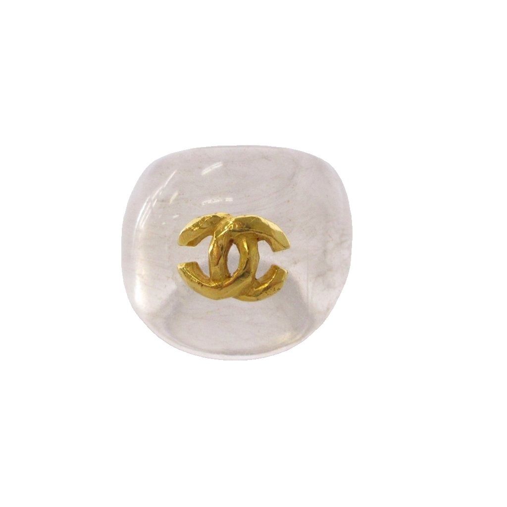 シャネル CHANEL ココマーク 指輪 リング プラスチック 13号 クリア