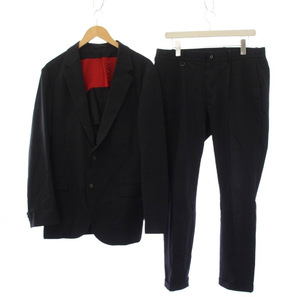 モーヴ MOVB Duplex Cotton Jersey スーツ テーラードジャケット パンツ スラックス 50 黒 JK-013PR PT-032PR /JP