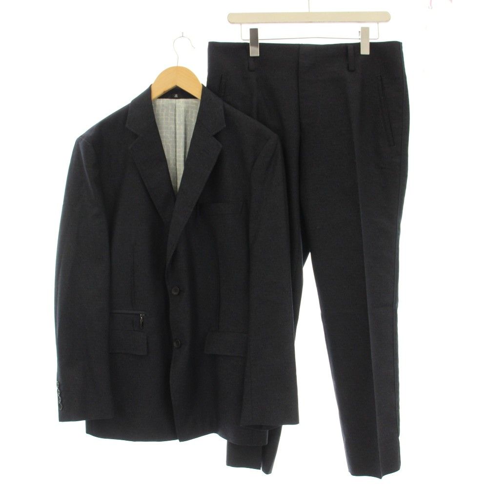 ランバン LANVIN COLLECTION スーツ セットアップ ドット柄 ジャケット パンツ 48 ネイビー 紺 73380 /☆G