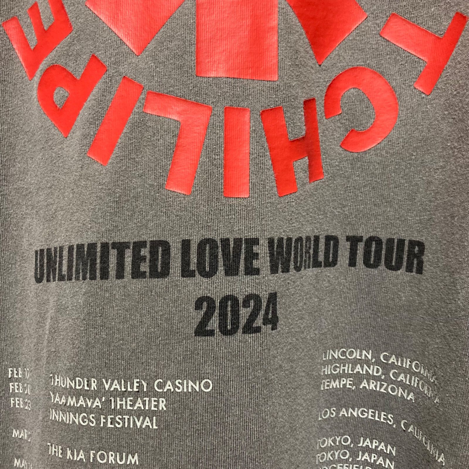 RED HOT CHILI PEPPERS Tシャツ2024ツアー レッチリ RED HOT CHILI PEPPERS Tシャツ レッチリ ツアー 2024 - メルカリ