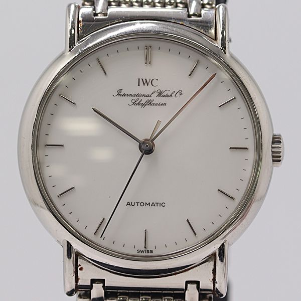 良品 稼働 IWC ポートフィノ IW351405 2484700 AT/自動巻 ホワイト文字盤 メンズ腕時計 0695310 4KHT MTM ABC22276
