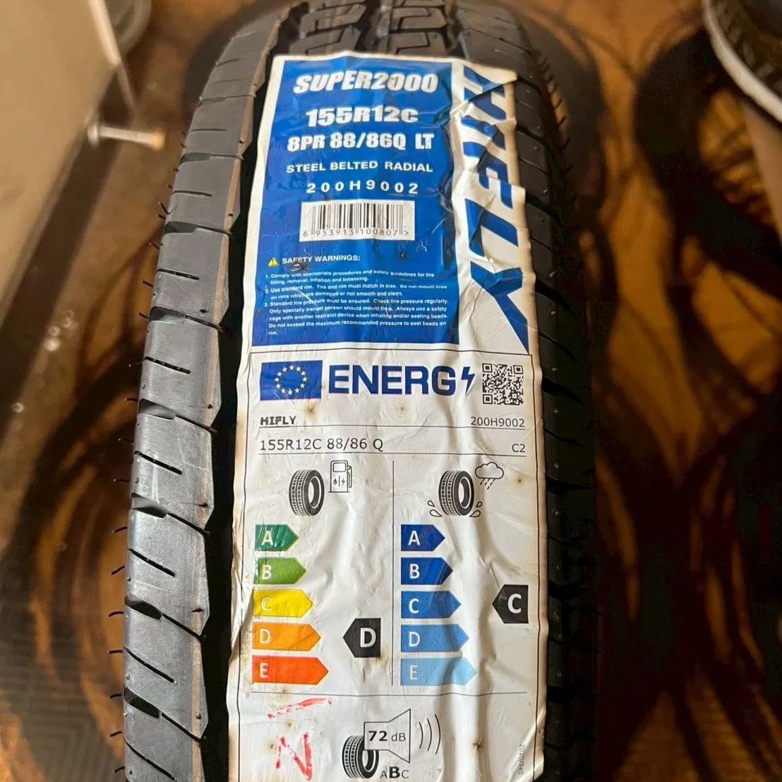 【新品未使用 155R12 8PR SUPER2000 1本】