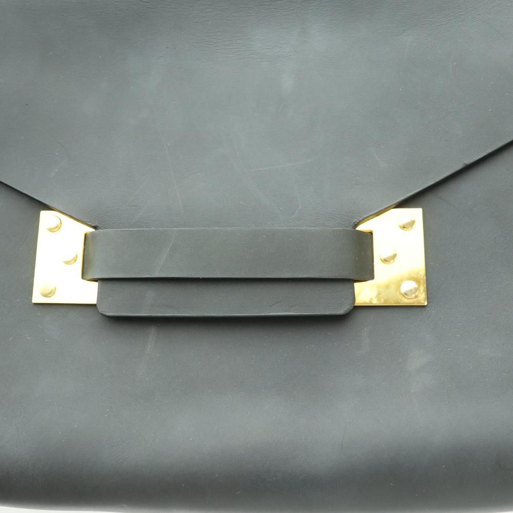 ソフィーヒュルム Sophie Hulme ショルダーバッグ 黒 ブラック /SS