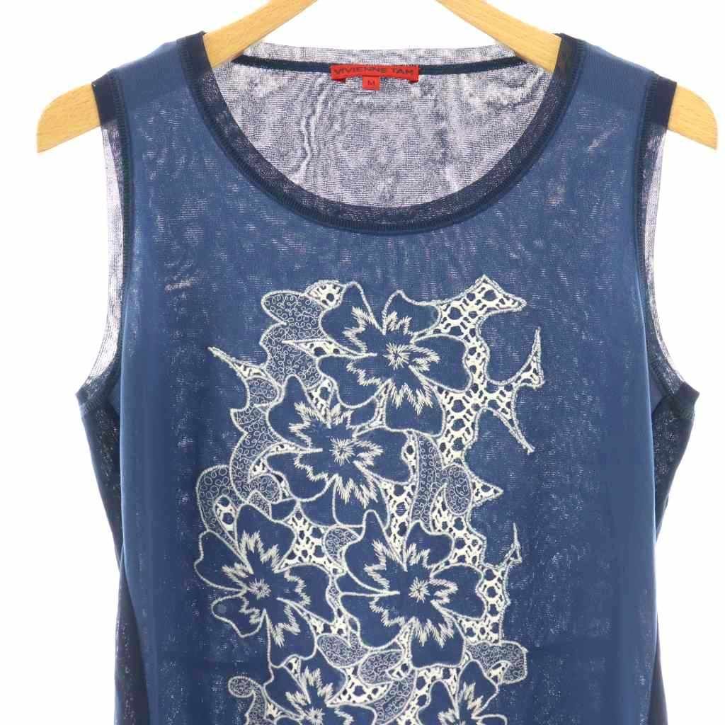 ヴィヴィアンタム ノースリーブカットソー VIVIENNE TAM】美品 ビビアンタム ノースリーブ カットソー 日本製