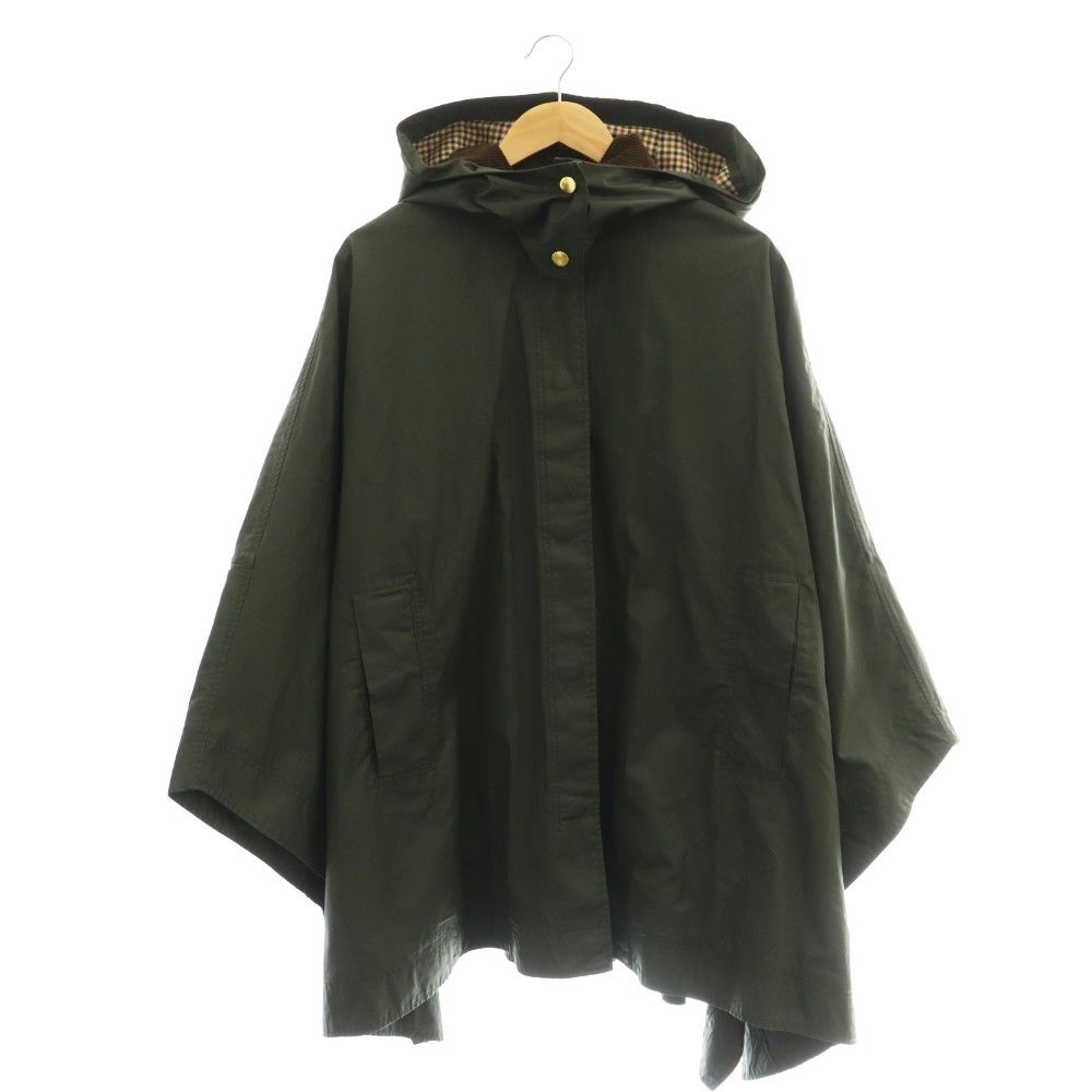 ザラ ZARA WAXED CAPE ケープコート ポンチョ ジャケット M カーキ /DF ■OS ■SH