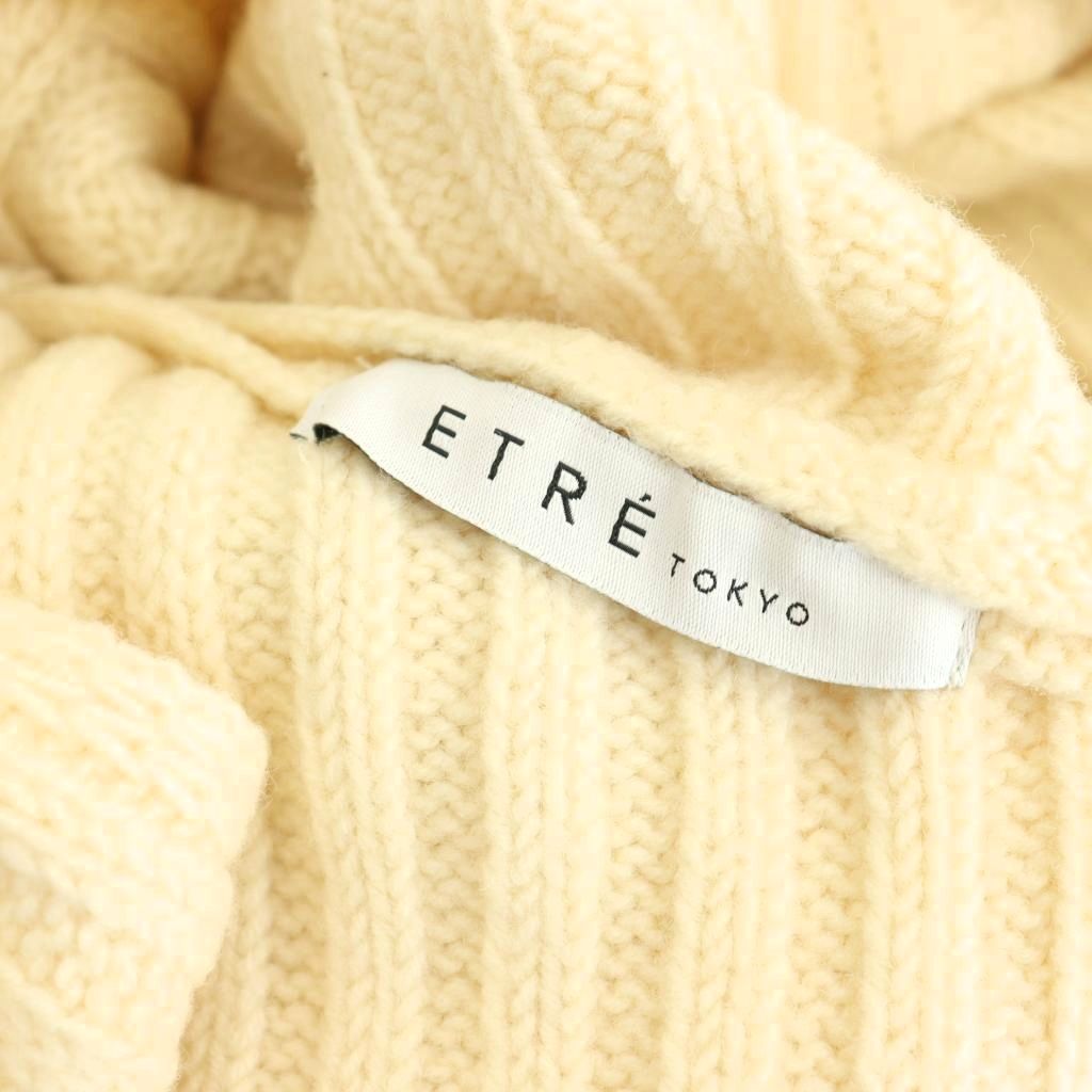 バックデザインタートルニットベスト　ETRE TOKYO エトレトウキョウ ETRE TOKYO バックデザインタートルニット ベスト F