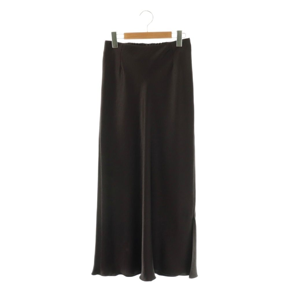 イエナ IENA 25AW ダブルサテンスカート ロング 36 ブラウン /DF □OS イエナ IENA 25AW ダブルサテンスカート ロング 36 ブラウン /DF □OS