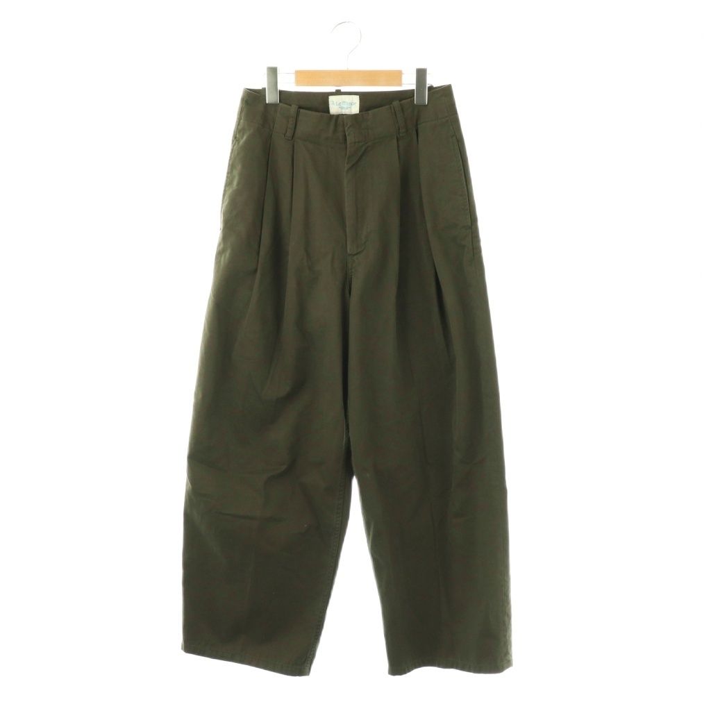 ルミノア Leminor 26SS CHINO PANTS パンツ LAppartement取り扱い チノ タック 25 カーキ /DO ■OS