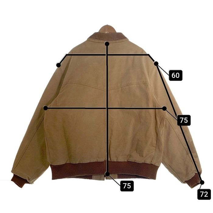 【hiii】Carharttサンタフェジャケットダック地 ベージュXL短丈 CARHARTT カーハート Santafe Jacket サンタフェジャケット ダック地
