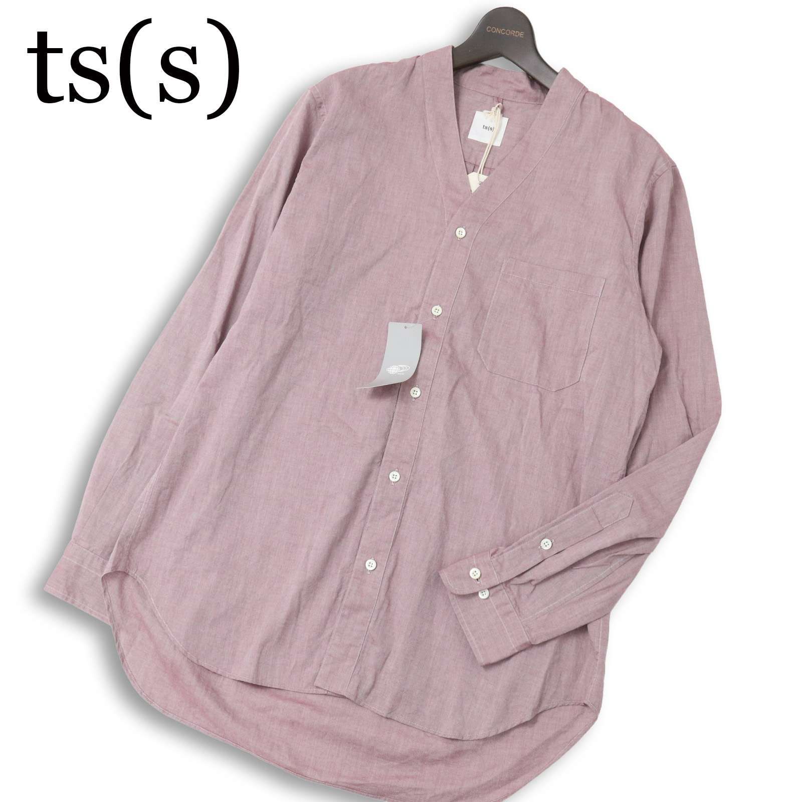 【新品 未使用】 ts(s) ティーエスエス 通年★ 長袖 カーディガン シャツ 日本製 Sz.3 メンズ 新品 未使用】 ts(s) ティーエスエス 通年☆ 長袖 カーディガン シャツ