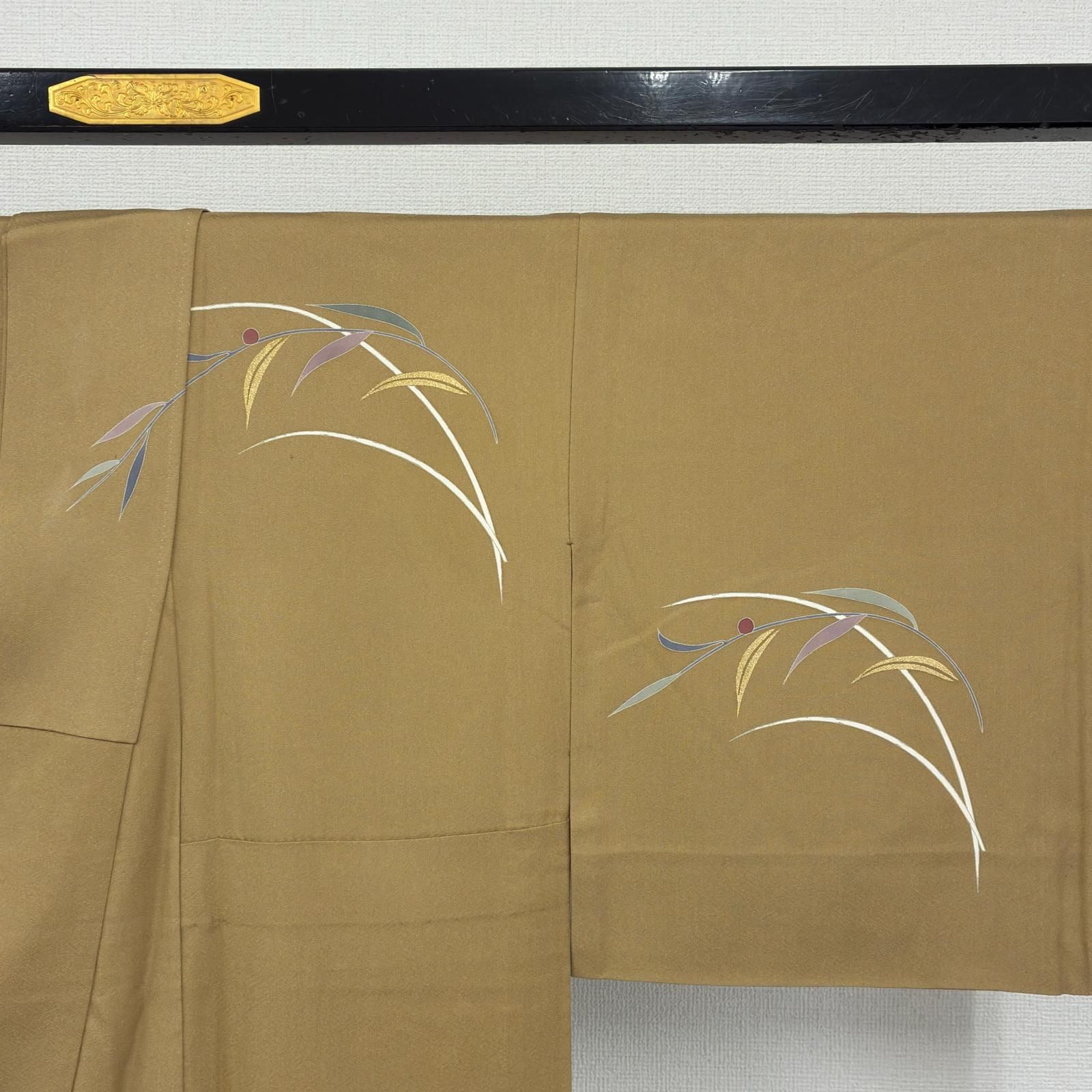 単衣 付け下げ 正絹 紋なし 箔 美しい染め 袷 着物 MK-7827 - メルカリ