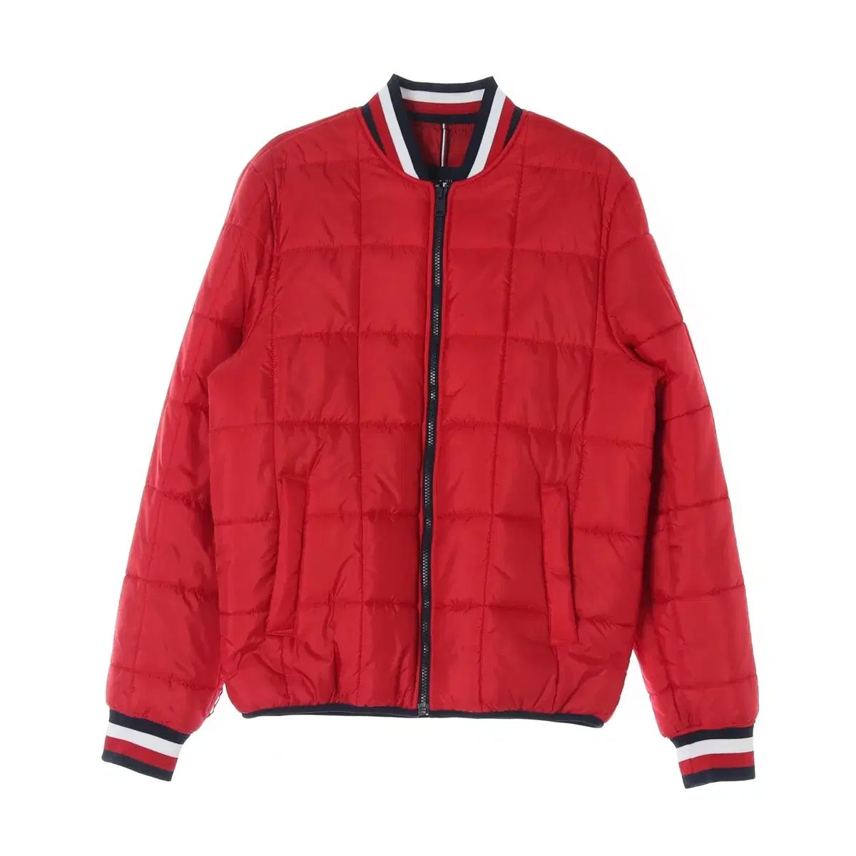 M Tommy Hilfiger トミーヒルフィガー レッド キルティング ダウン 