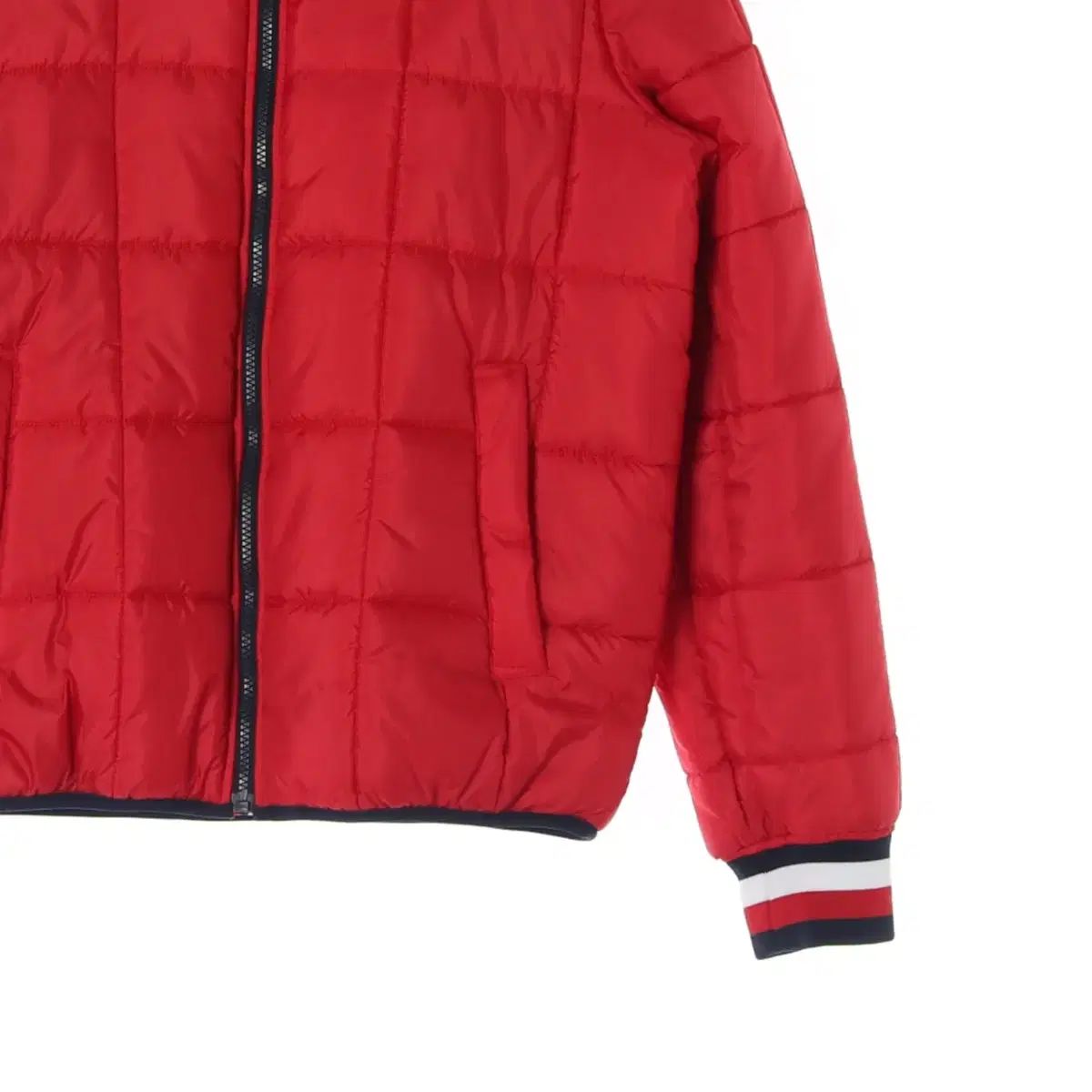 M Tommy Hilfiger トミーヒルフィガー レッド キルティング ダウン 