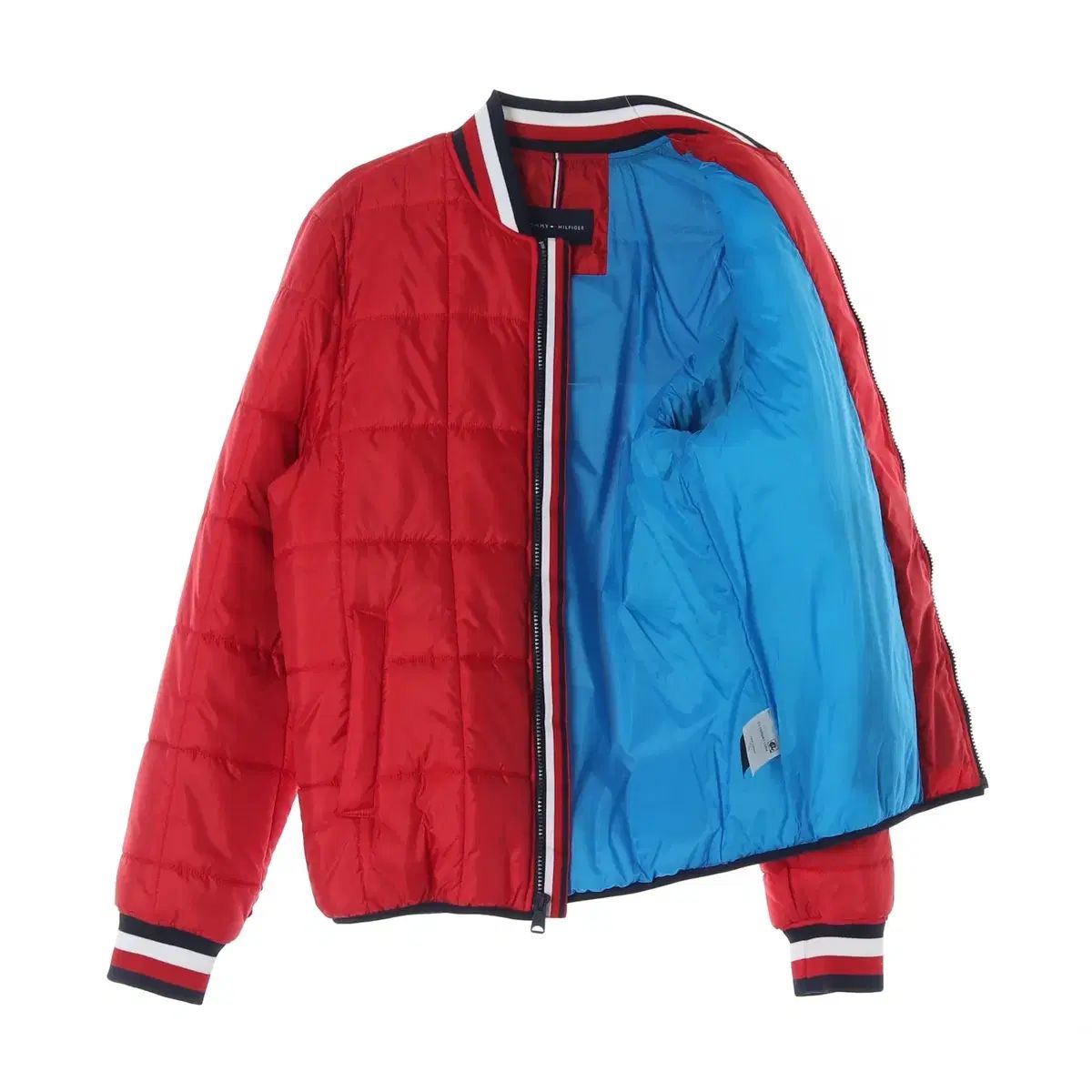 M Tommy Hilfiger トミーヒルフィガー レッド キルティング ダウン 