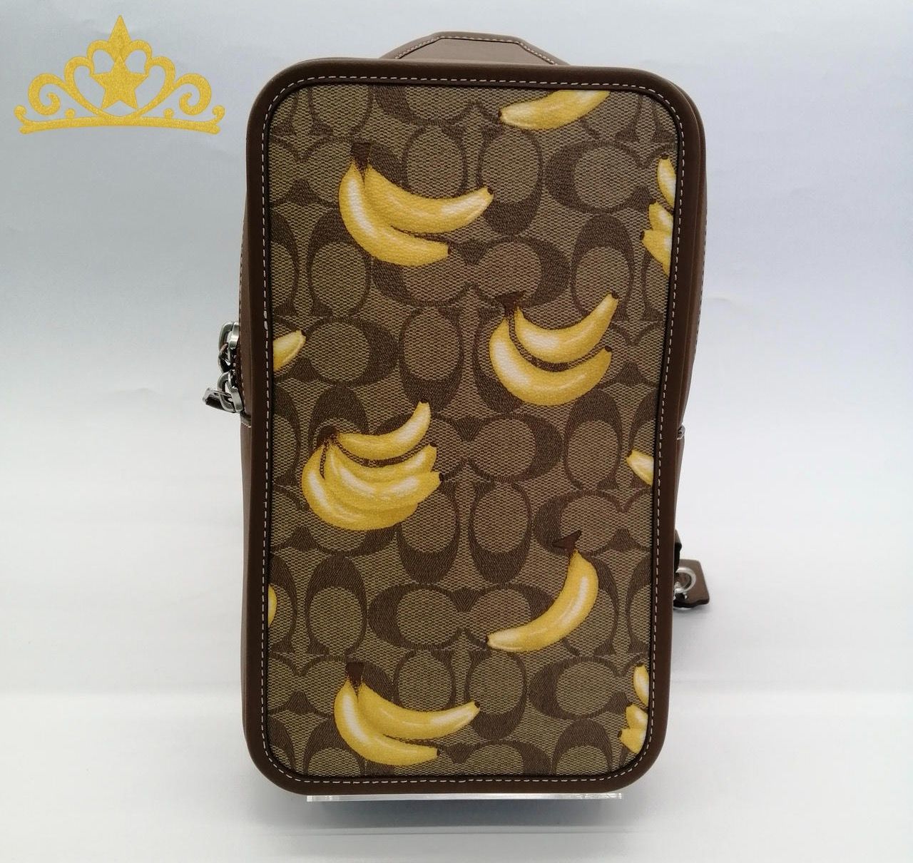 COACH サリバン パック シグネチャー キャンバス バナナプリント ボディバッグ コーチ