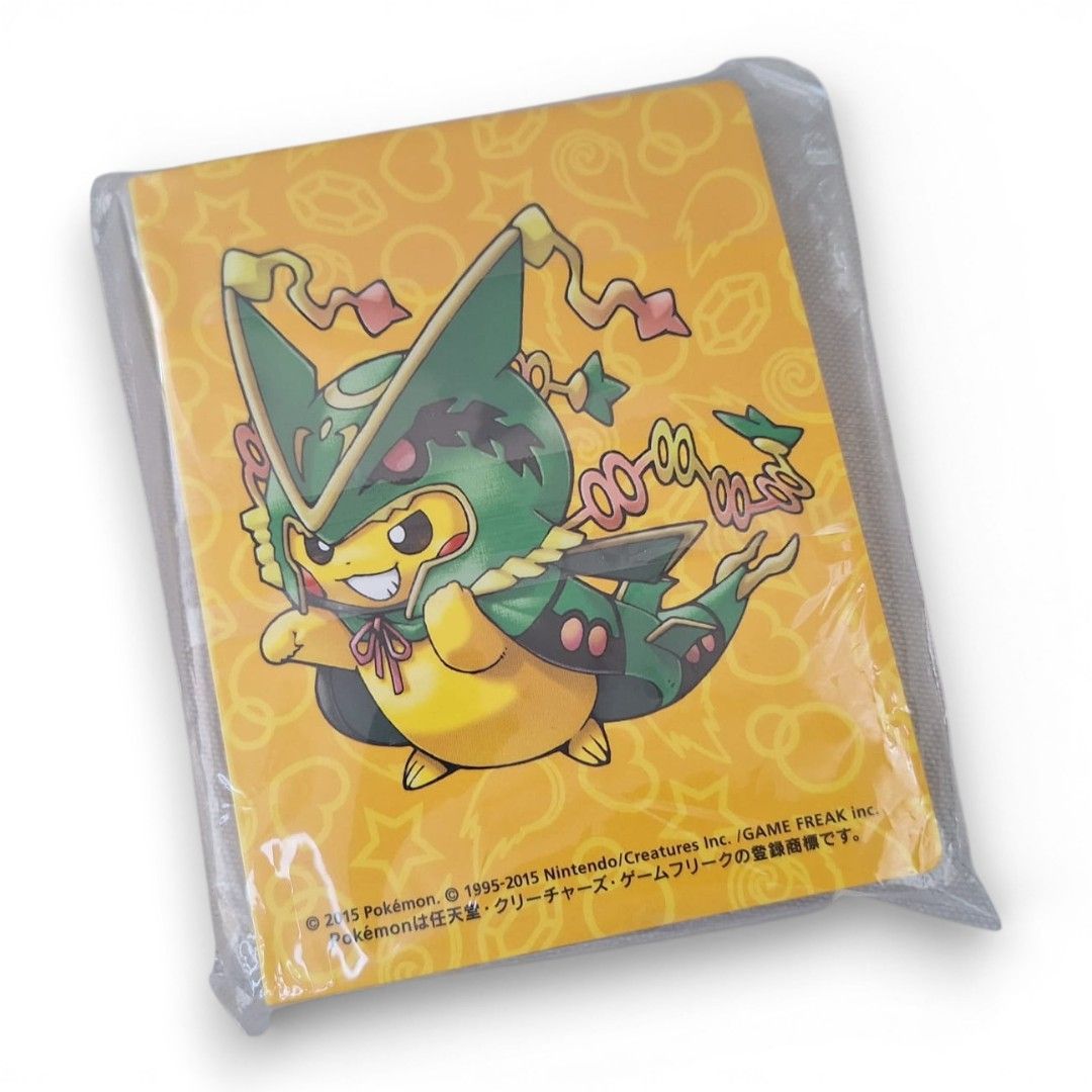 新品未開封　2015お正月　クリアファイル3枚セット ピカチュウ　レックウザ 新品未開封】ポケモンセンター メガキャンペーン カードファイル メガ