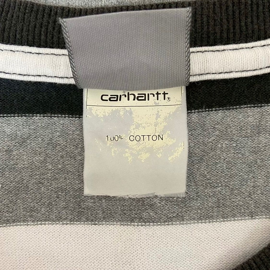 carhartt カーハート ブラック × ホワイト × グレー リンガーネック