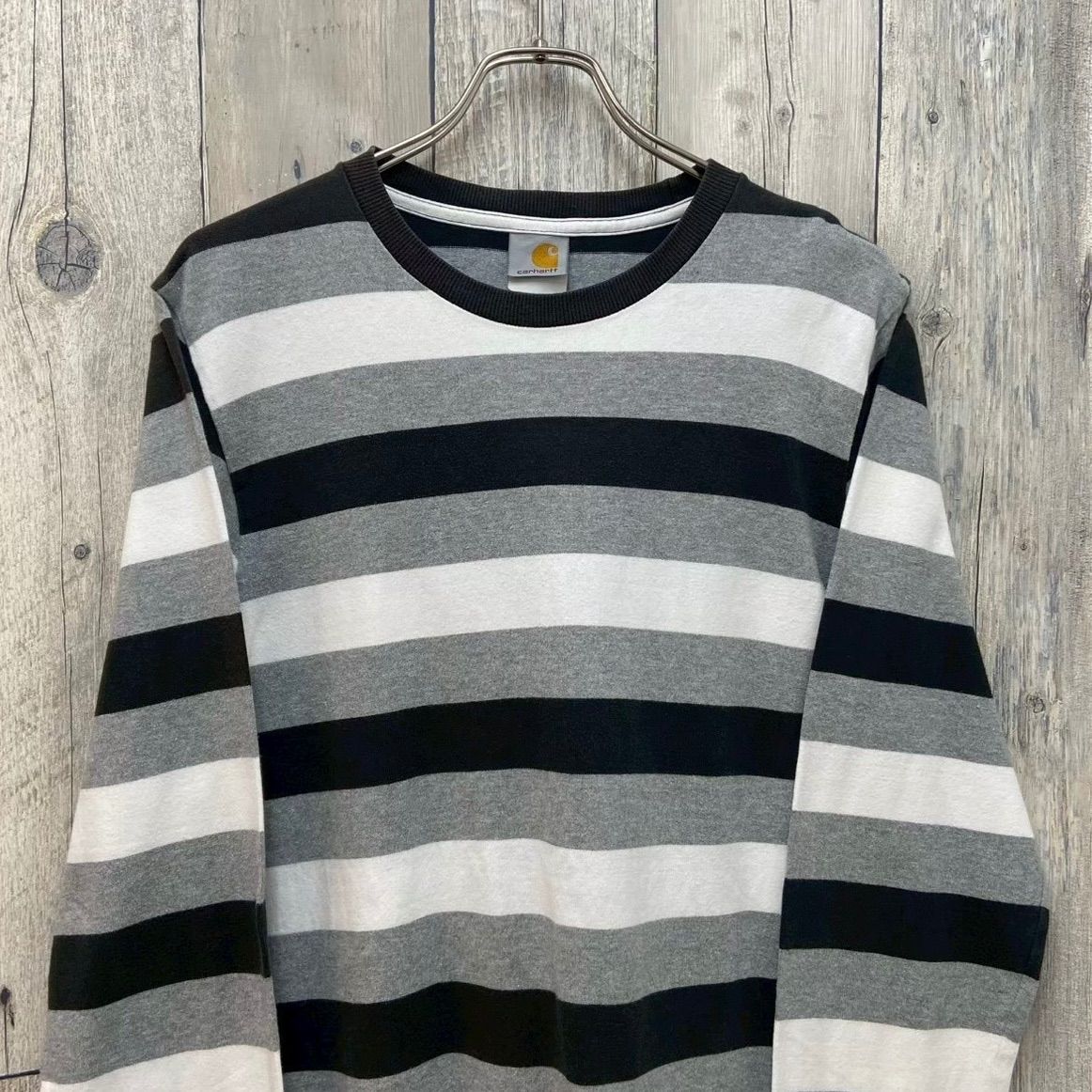 carhartt カーハート ブラック × ホワイト × グレー リンガーネック 