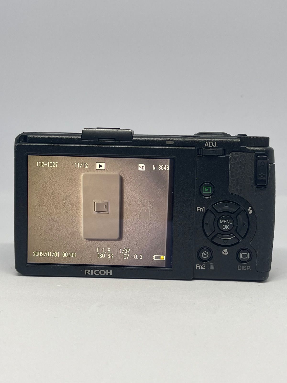RICOH GR DIGITAL Ⅲ 液晶不良　ジャンク　♯179 ジャンク】GR DIGITALⅢ リコー 液晶注意！ - メルカリ